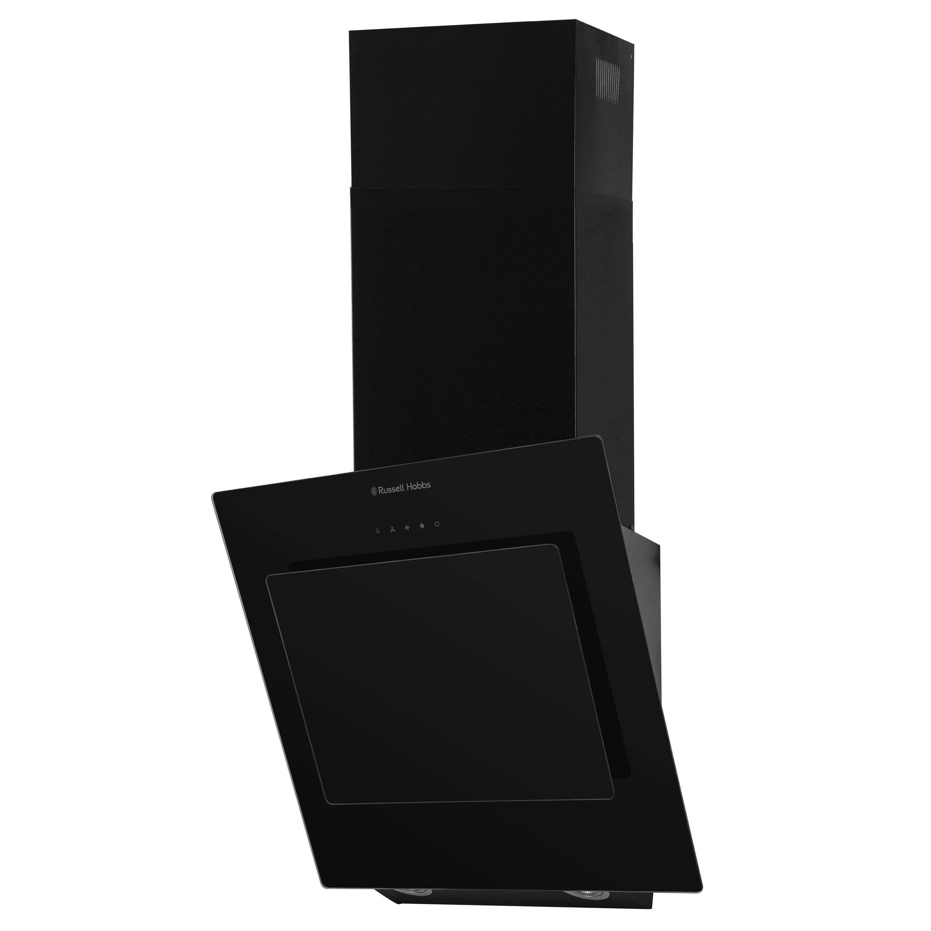 Black - Russell Hobbs - RHGCH702B-M Black Glass Chimney Cooker Hood - 7
