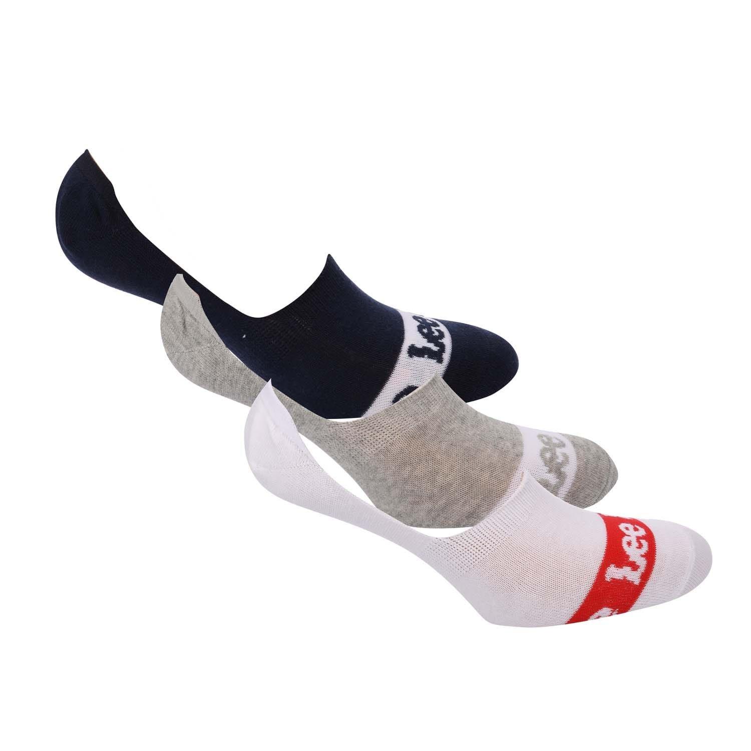 White - Lee - 3 Pack of Shoe Liner Socks