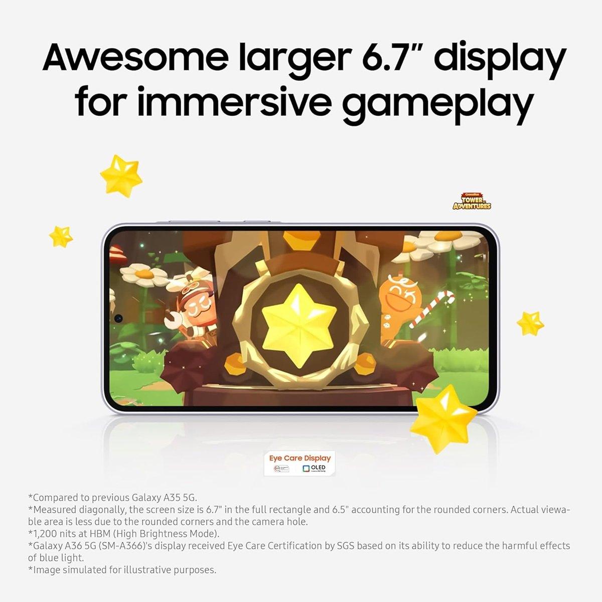 White - Samsung - Galaxy A36 5G 256GB AI Mobile Phone - 4