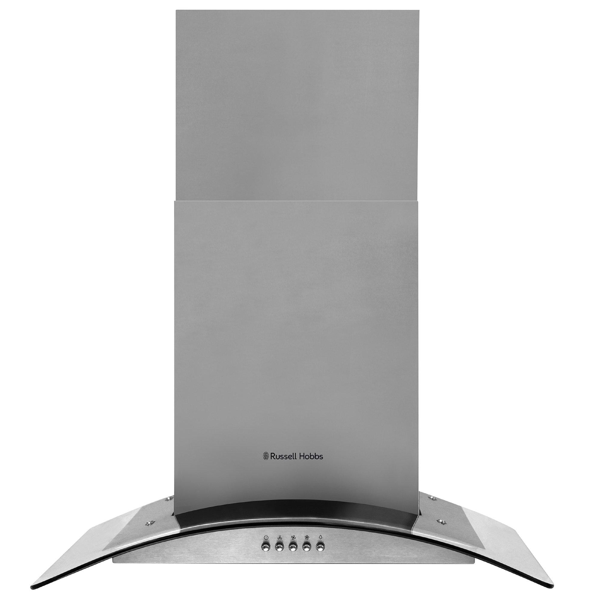 Russell Hobbs Rhgch901ss-m/01 90cm Wide Stainless Steel & Glass Chimney Cooker Hood - Image 3