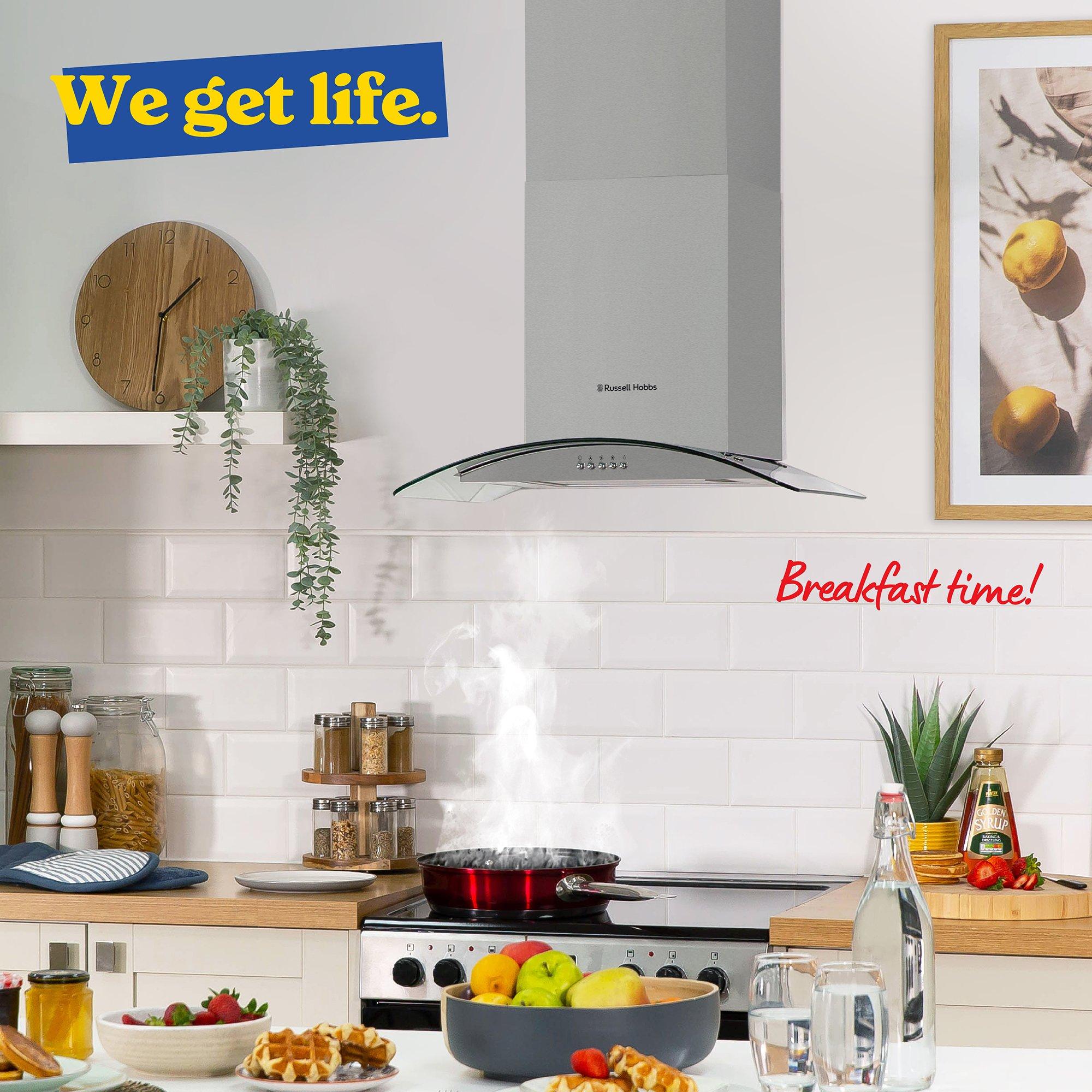 Stainless Steel - Russell Hobbs - RHGCH901SS-M/01 90cm Wide Chimney Cooker Hood - 7