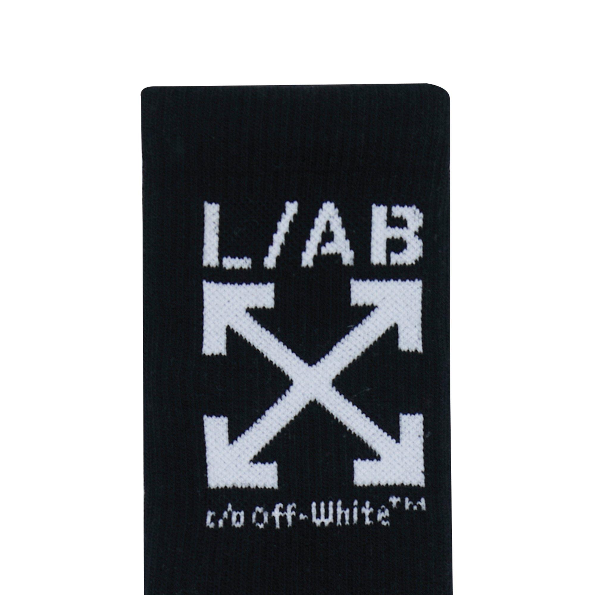 Black 001 - L AB Off White - L/AB Arrow Mid Calf Sn64 - 3