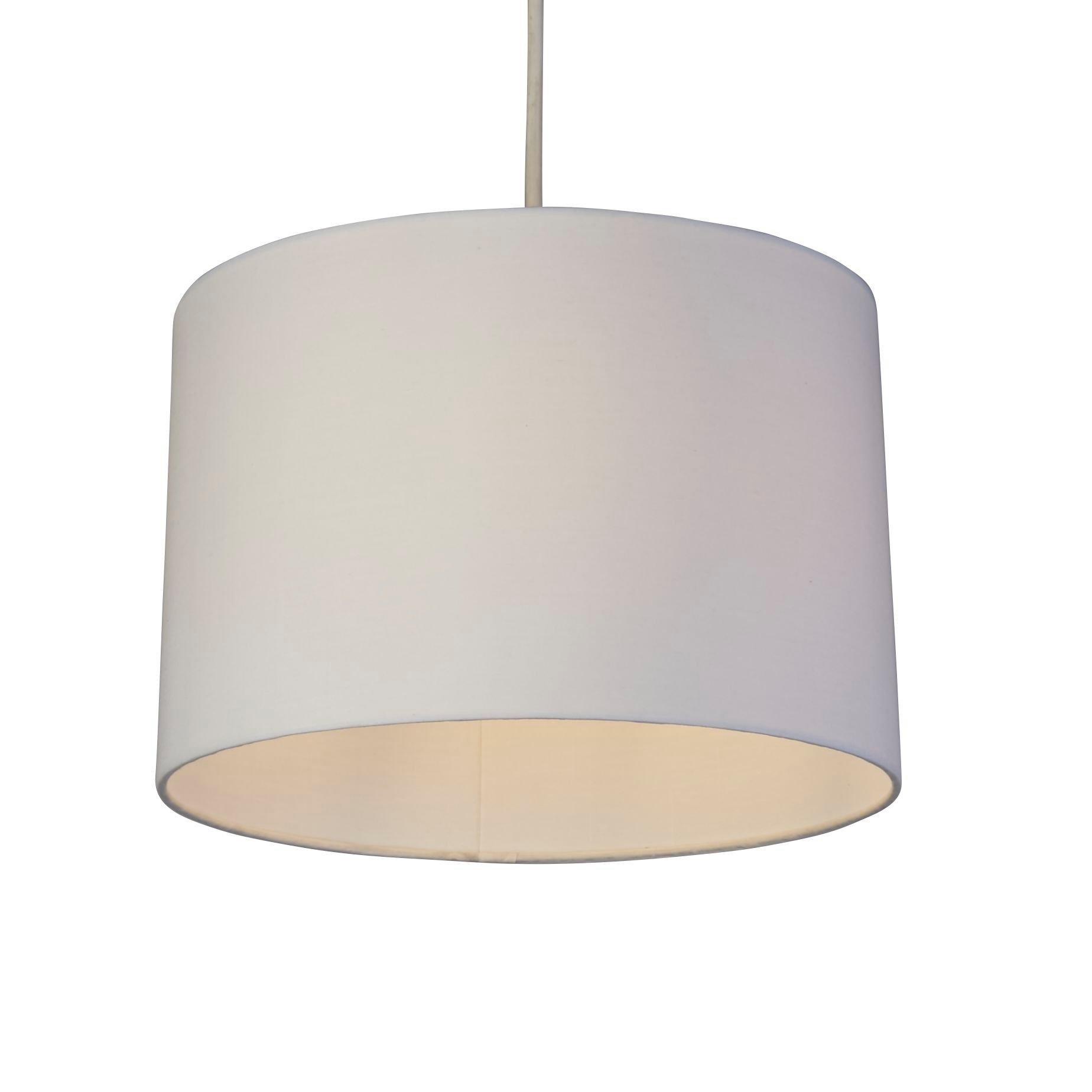 White - Lighting Collection - Kaia Grey Drum Ceiling Shade - 2