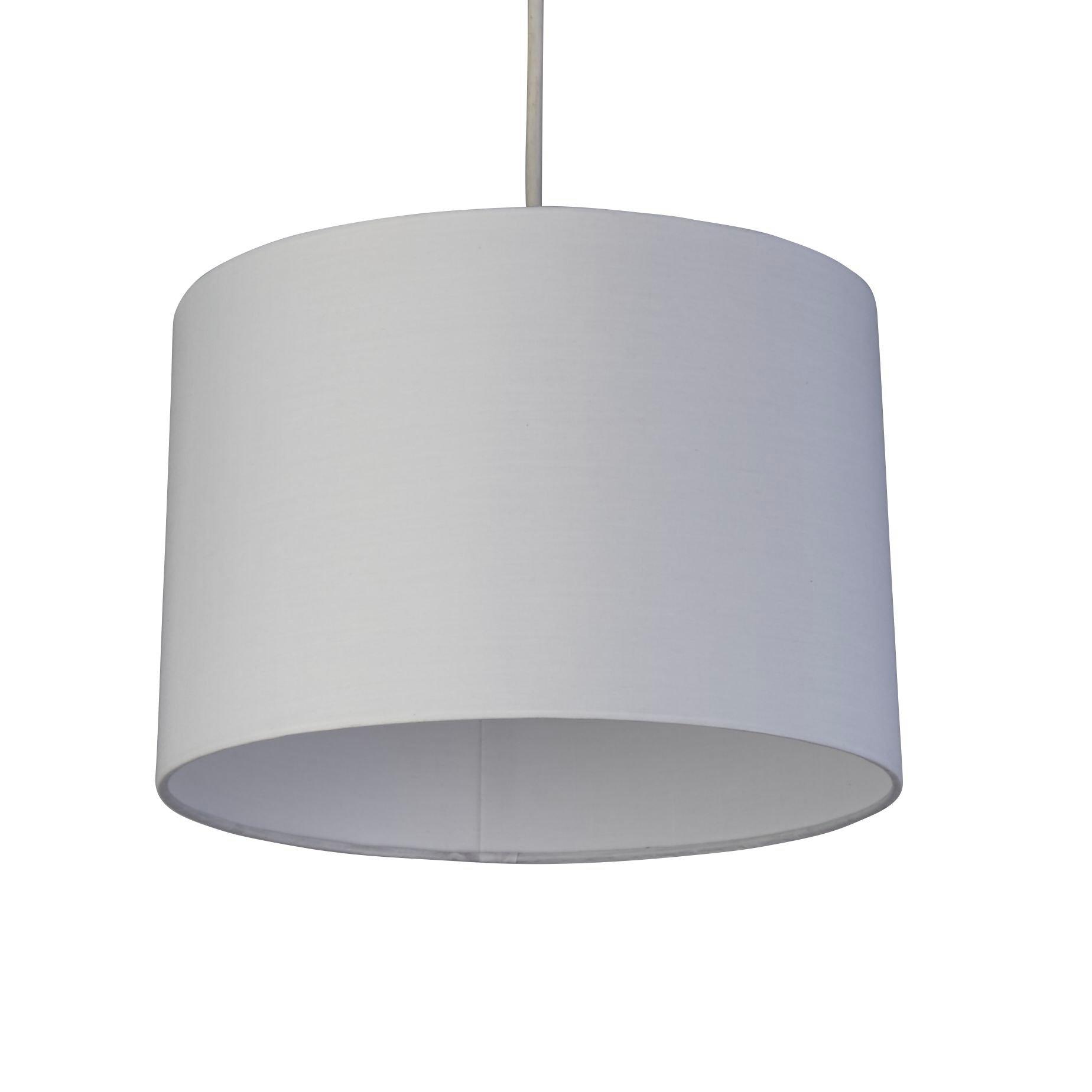 White - Lighting Collection - Kaia Grey Drum Ceiling Shade - 3