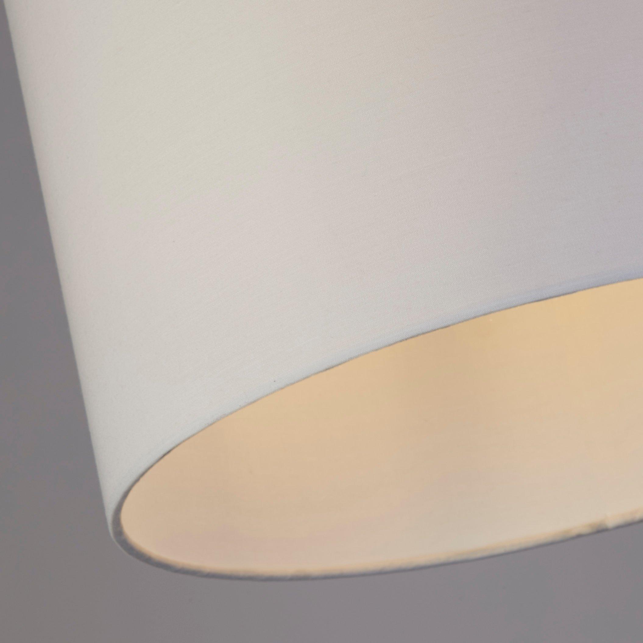 White - Lighting Collection - Kaia Grey Drum Ceiling Shade - 4