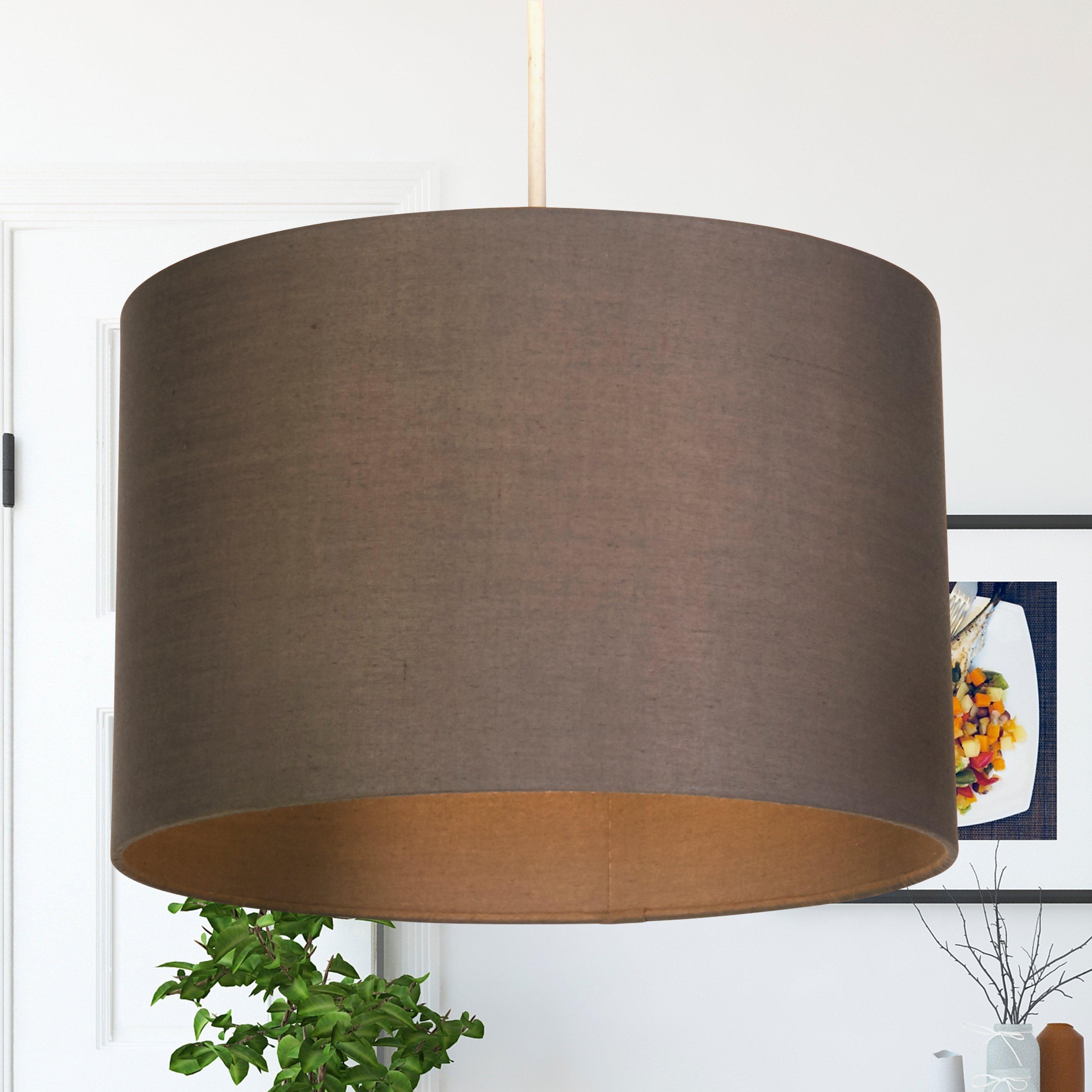 Kaia Grey Drum Ceiling Shade