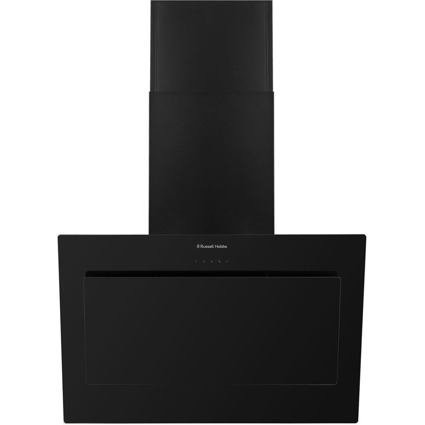 Black - Russell Hobbs - RHGCH902B-M 90cm Wide Chimney Cooker Hood - 1