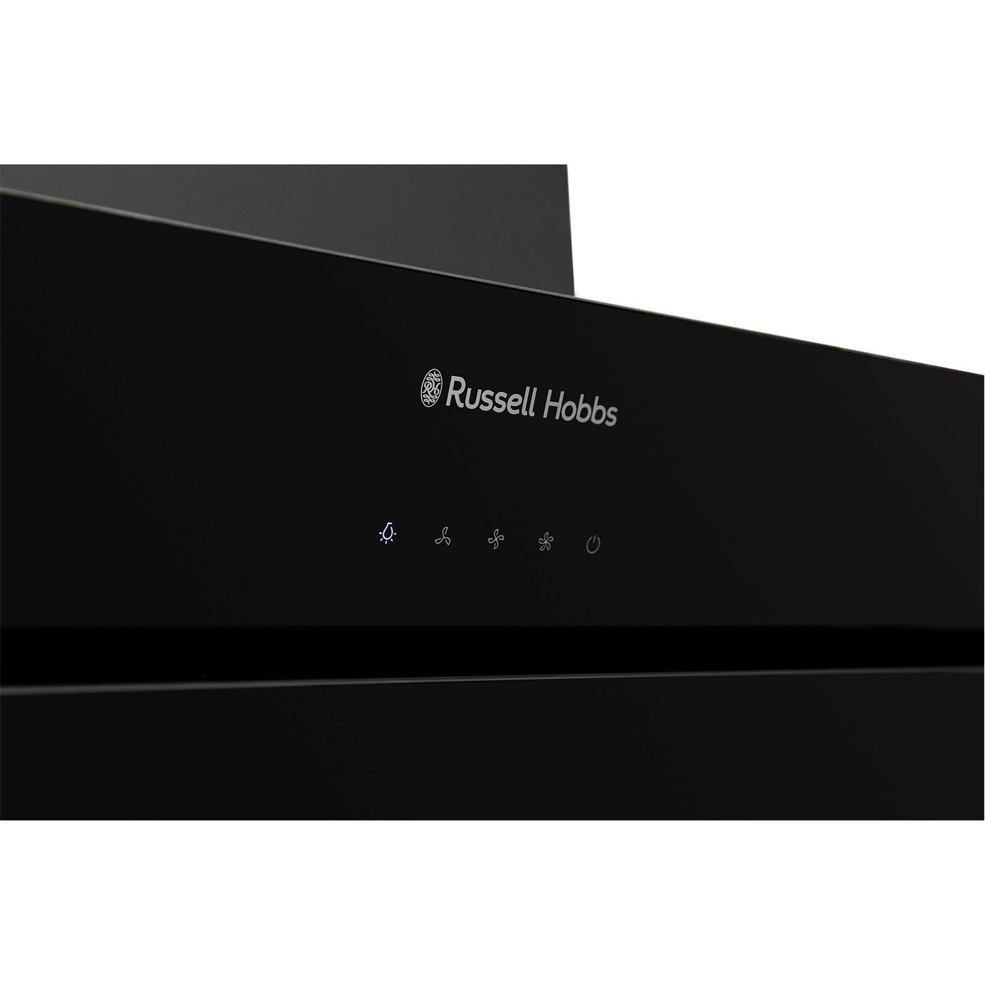 Black - Russell Hobbs - RHGCH902B-M 90cm Wide Chimney Cooker Hood - 7
