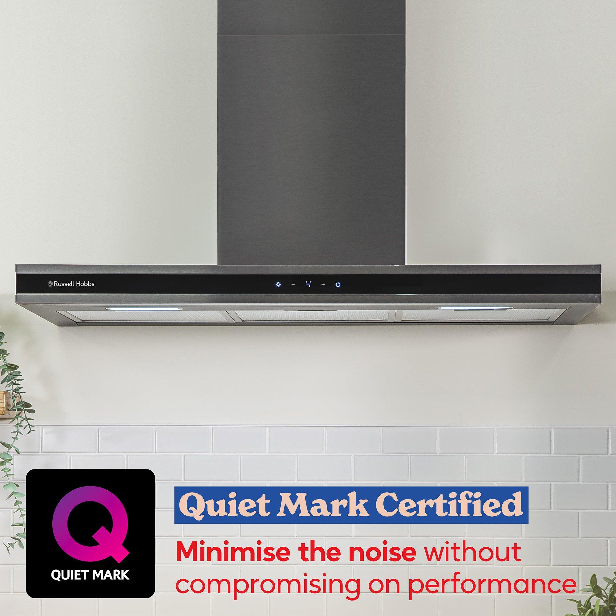 Dark Steel - Russell Hobbs - RHGCH903DS 90cm Chimney Cooker Hood - 3