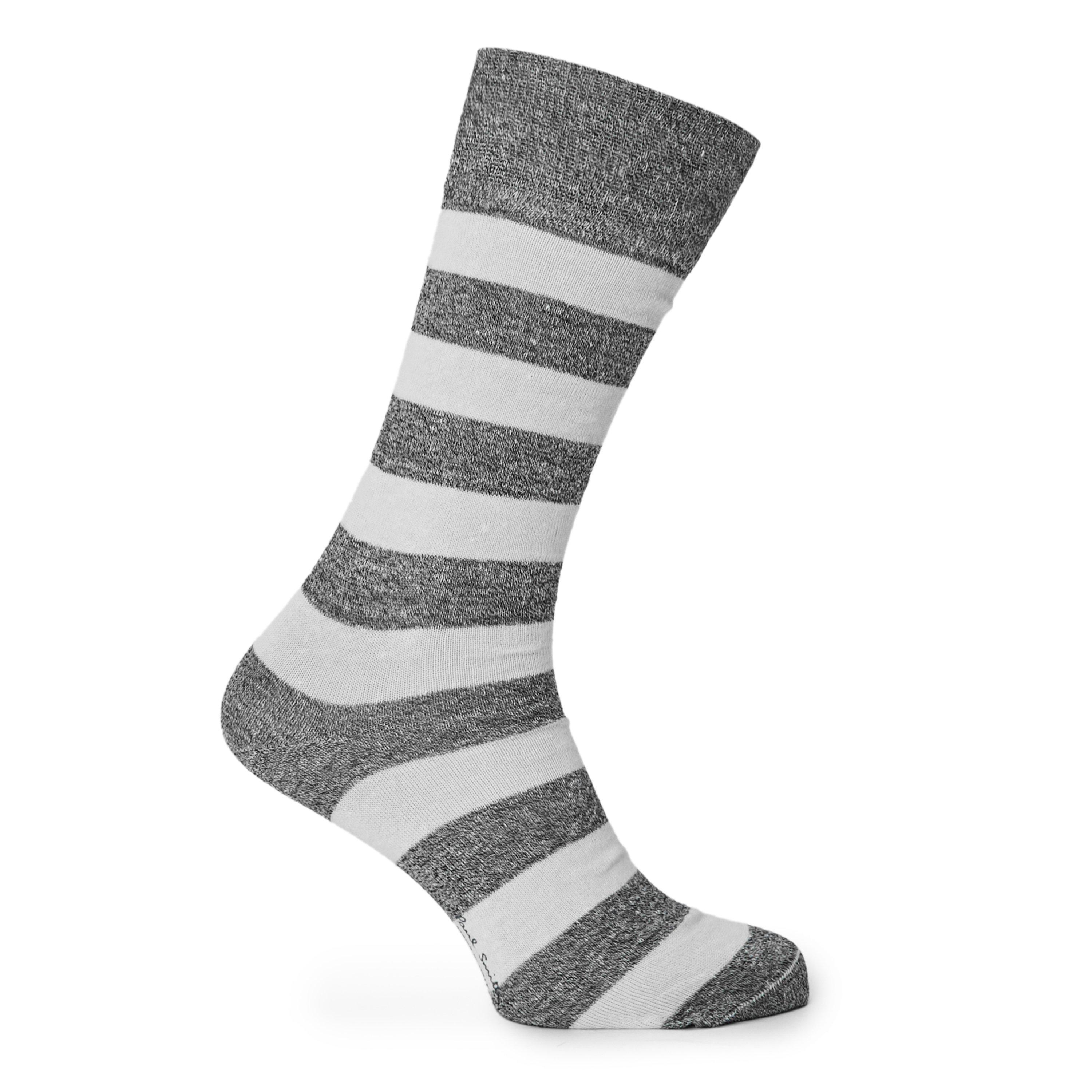 BLACK AND OTHER - PS Paul Smith Socks - PS MEN SOCK BARRY LINEN - 1