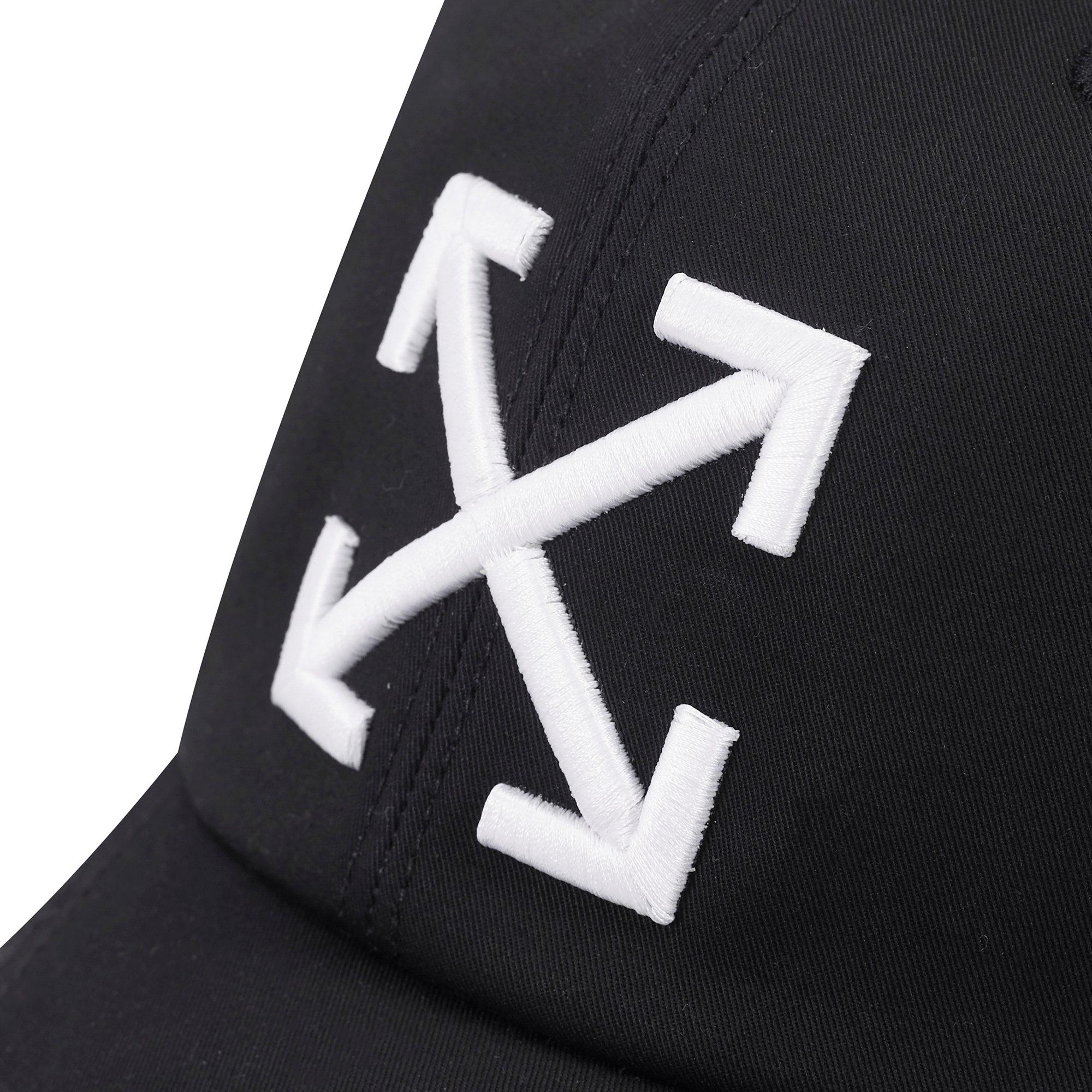 Black 001 - Off White - Men's Arrow Logo Baseball Cap - 3