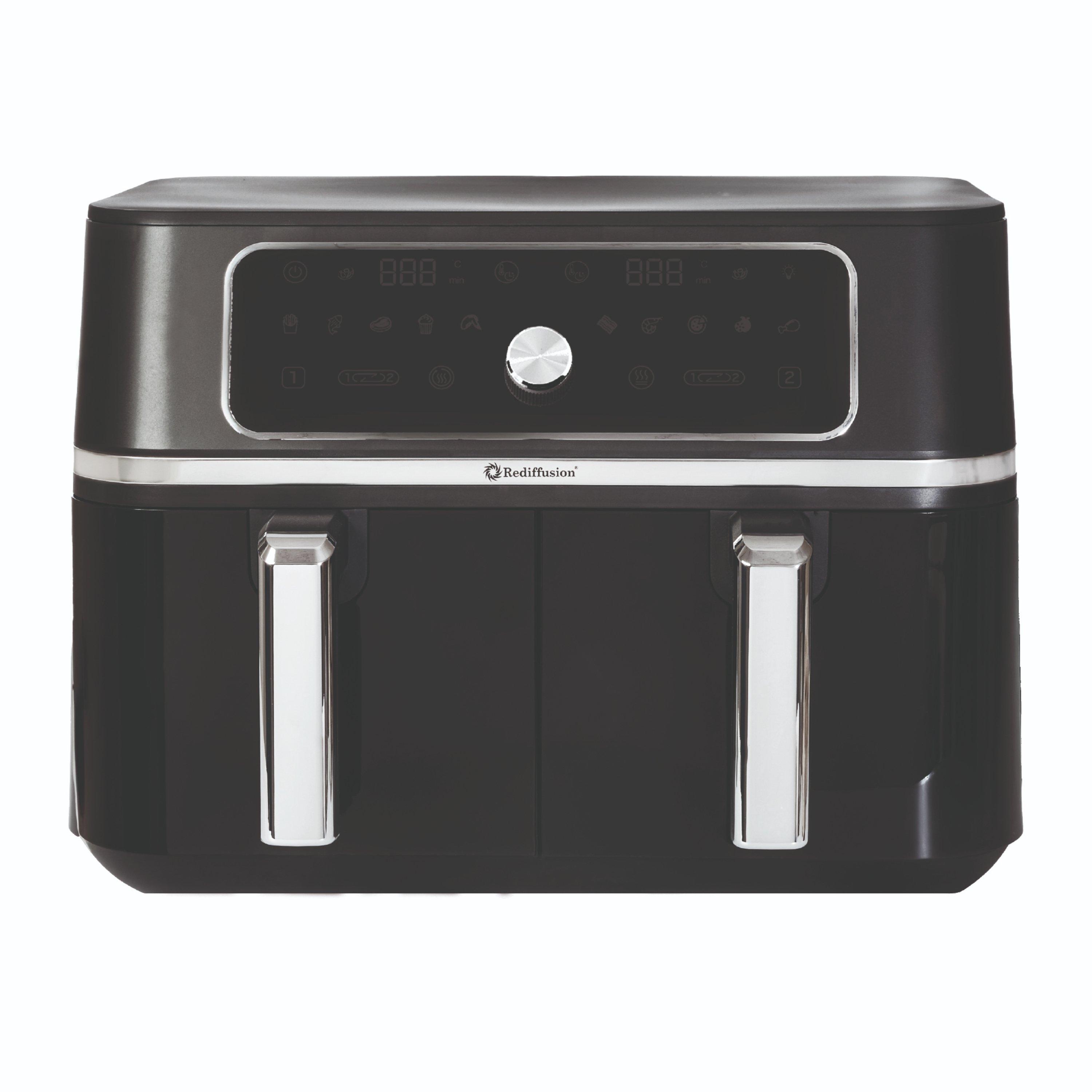 Black - Rediffusion - Dual Basket Air Fryer - 1