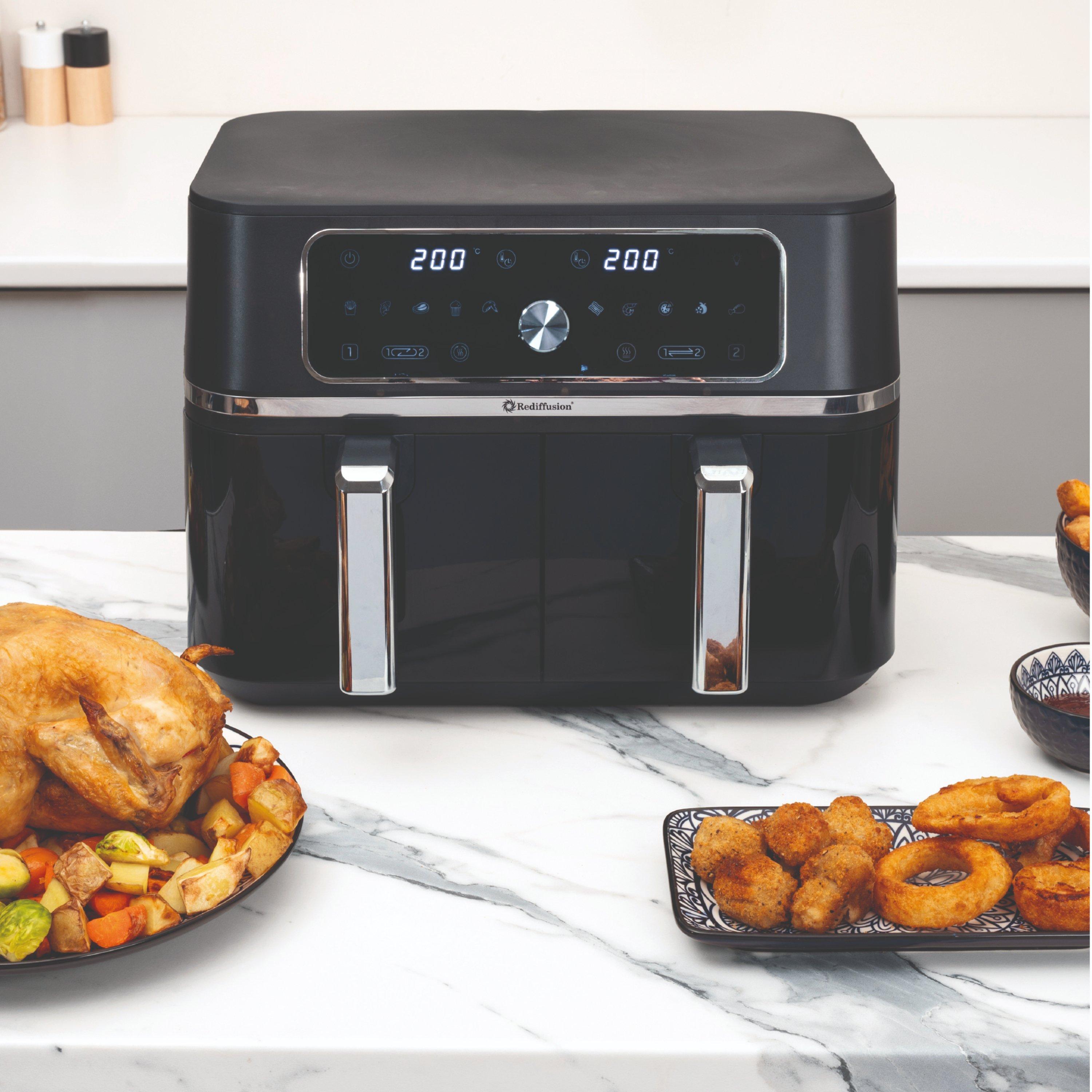 Black - Rediffusion - Dual Basket Air Fryer - 12