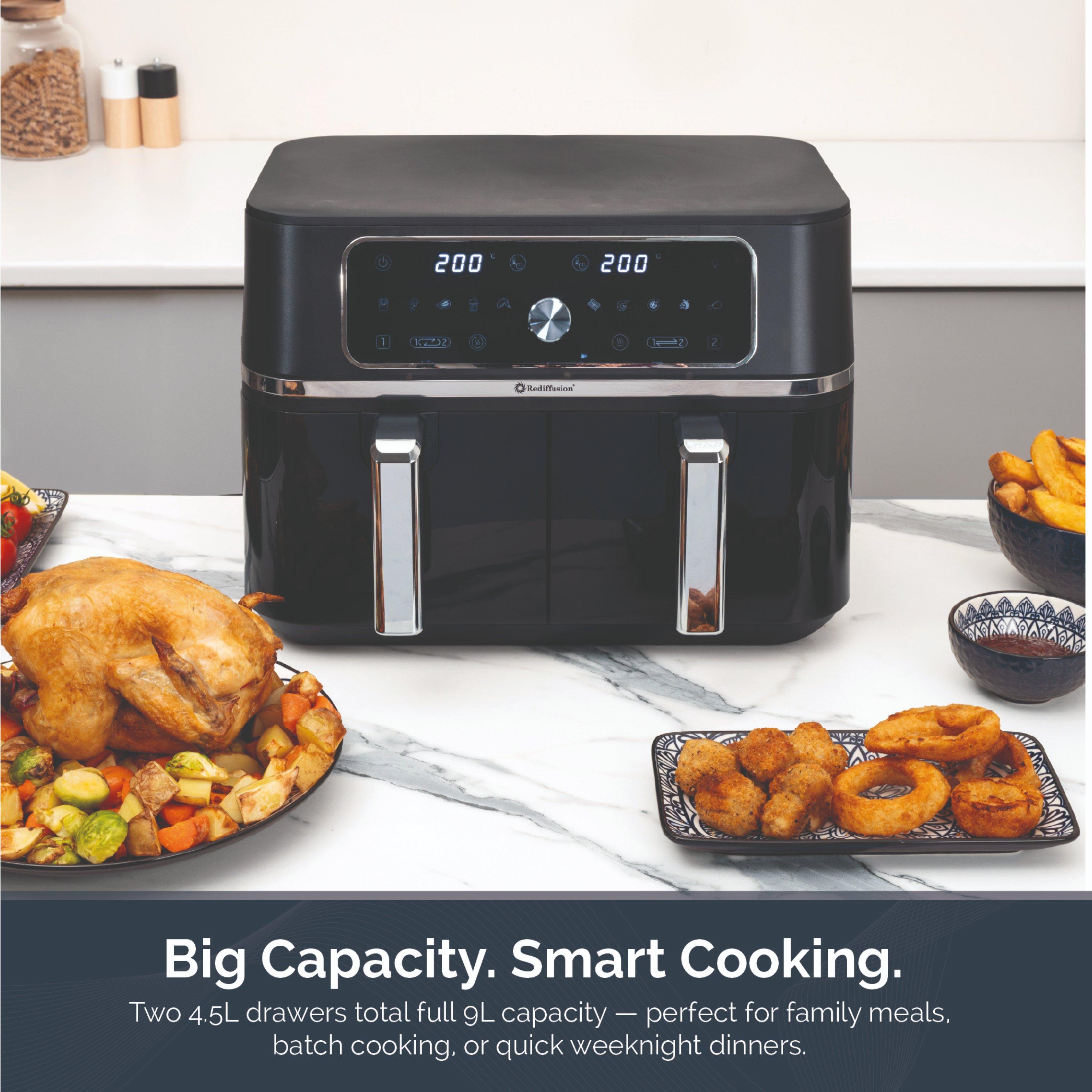 Black - Rediffusion - Dual Basket Air Fryer - 4