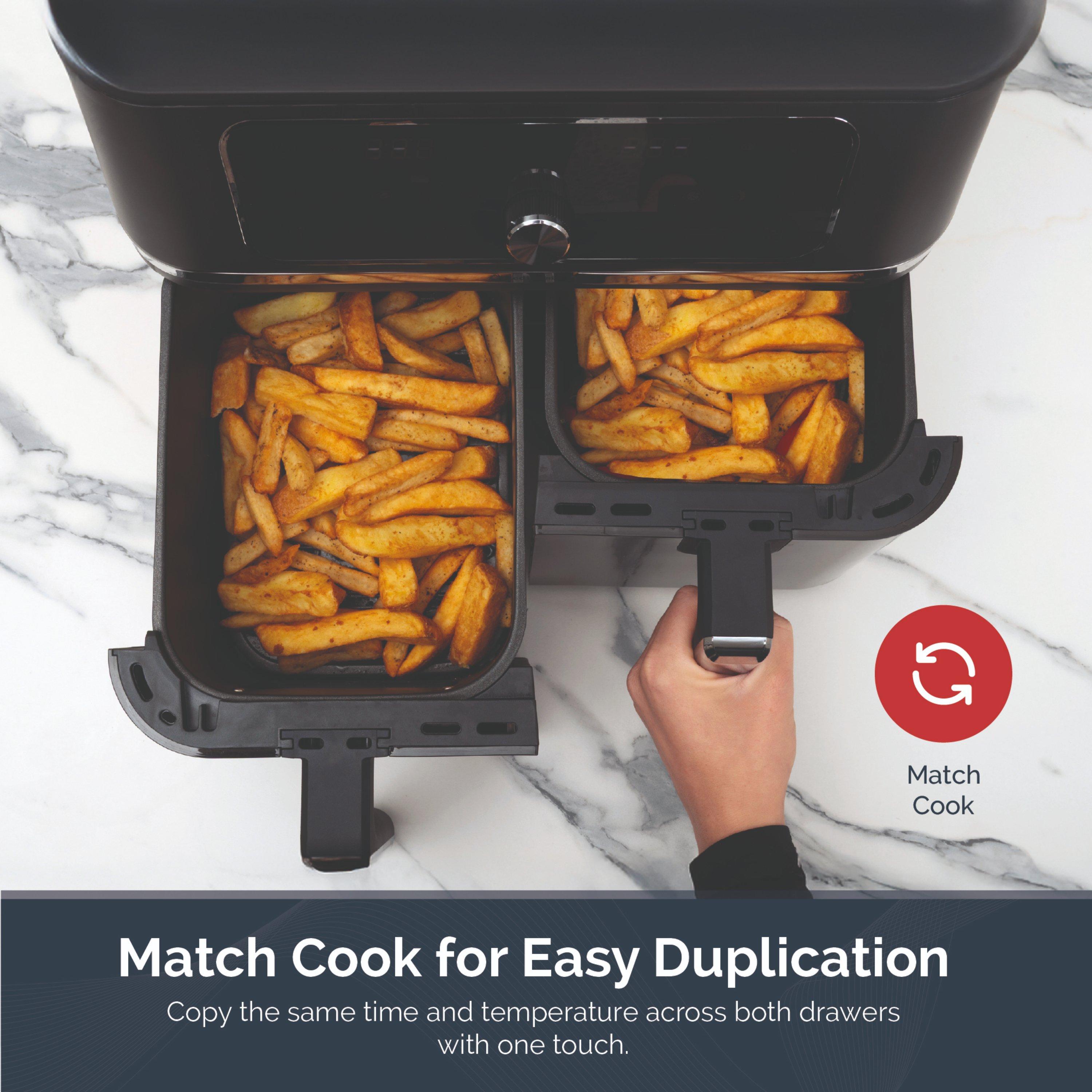 Black - Rediffusion - Dual Basket Air Fryer - 6