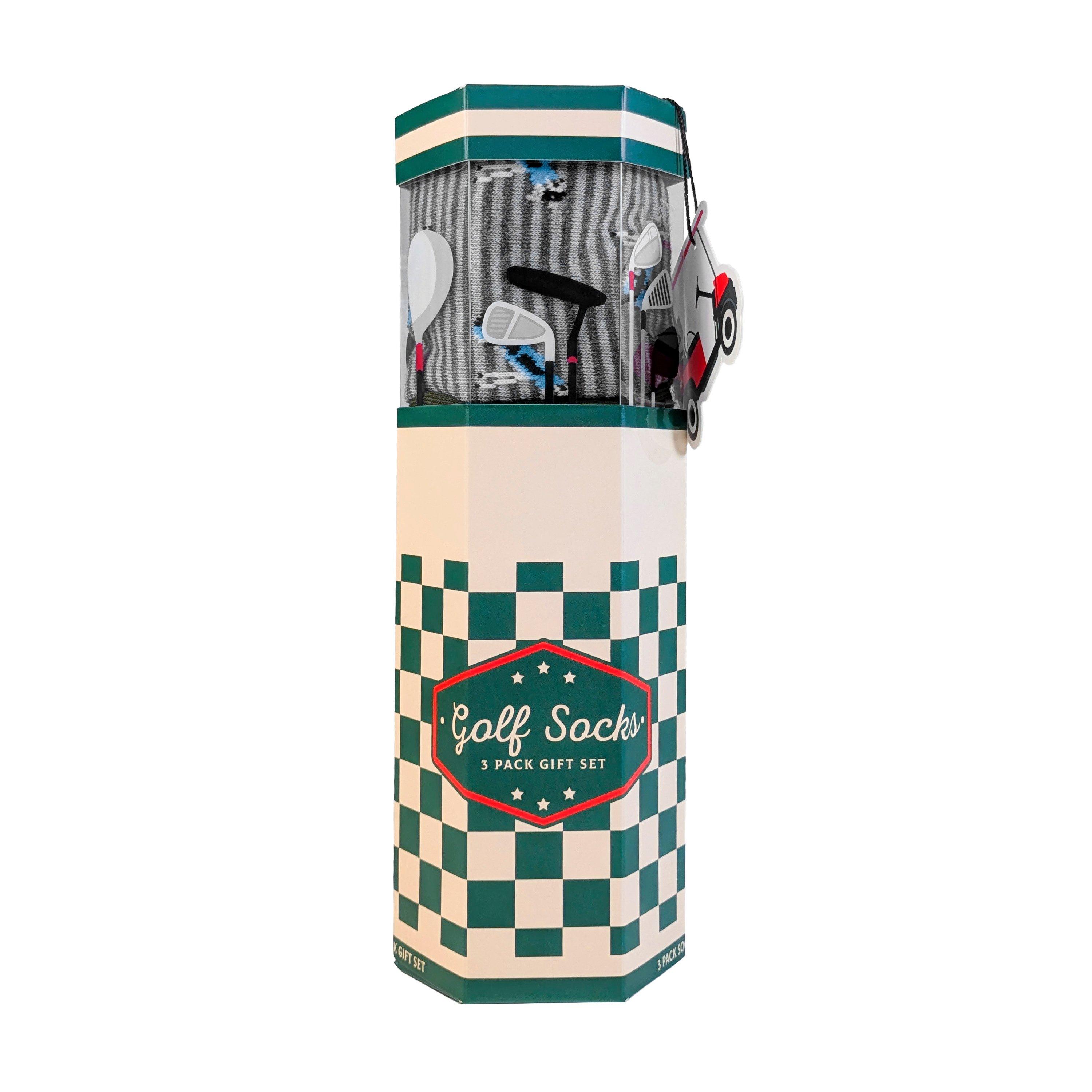 Green - Orrsum Sock Company - Mens Golf Caddy Bag 3-Pack Socks Gift Box - 2