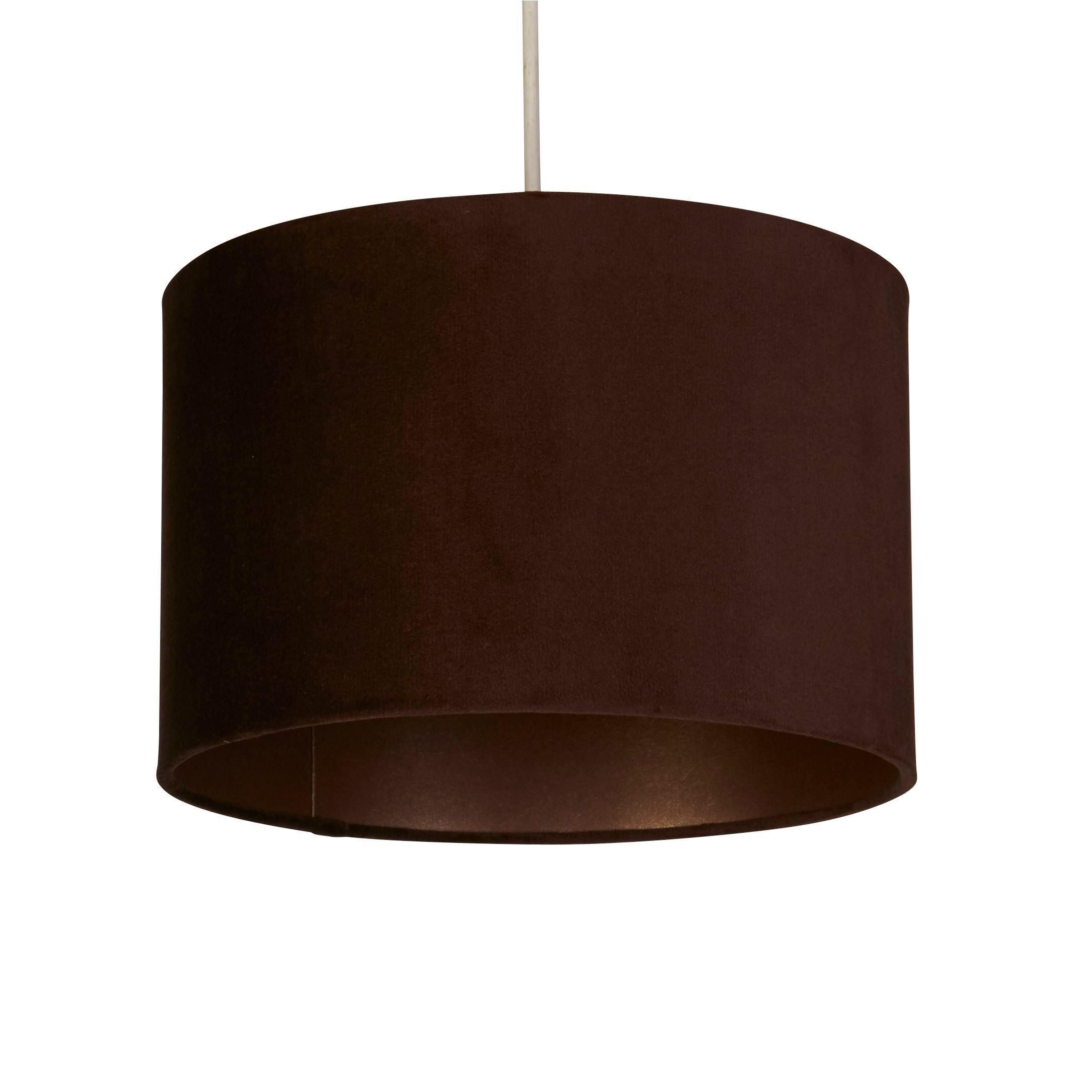 Chocolate - Lighting Collection - Calista Velvet Plum Ceiling Shade - 3