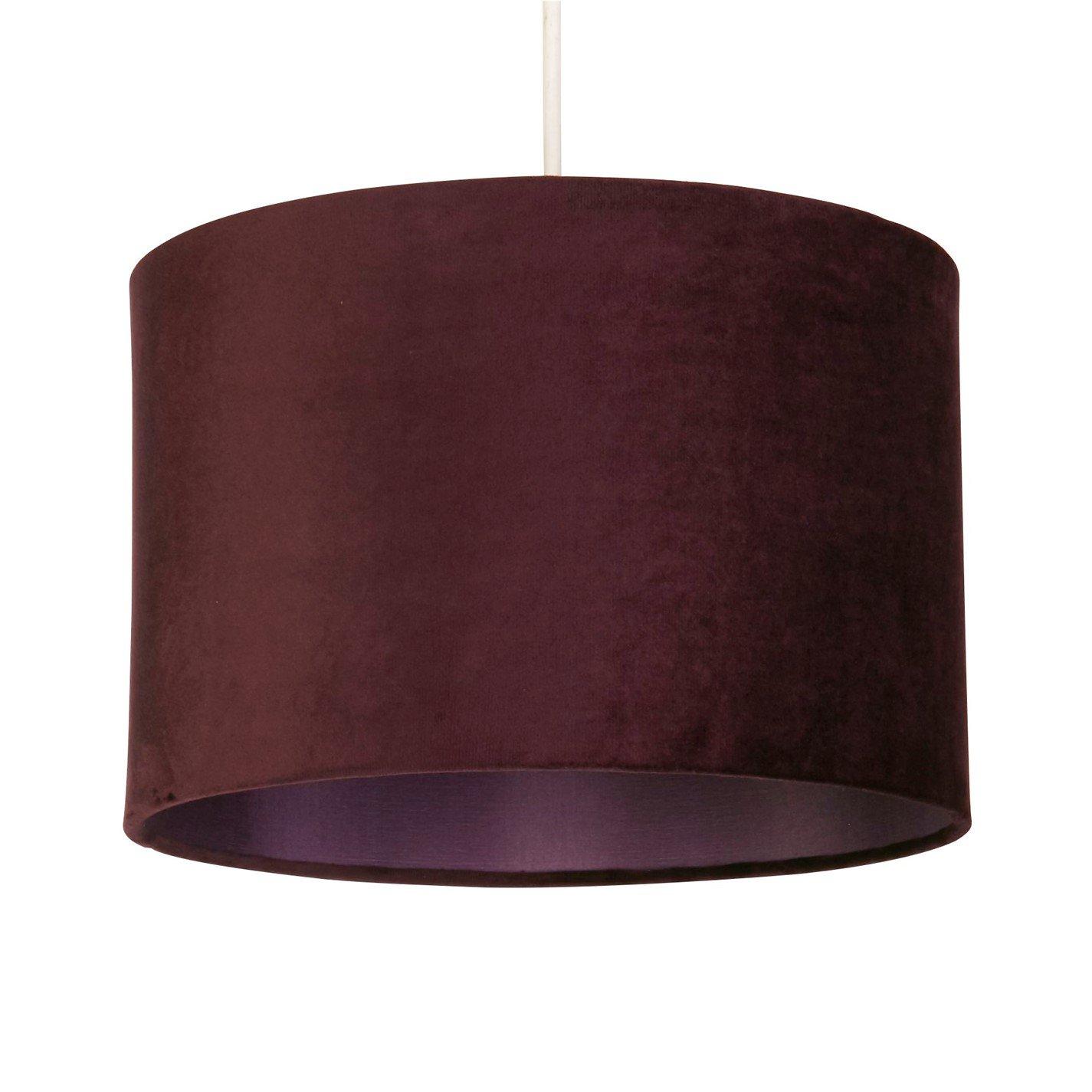 Plum - Lighting Collection - Calista Velvet Chocolate Ceiling Shade - 2