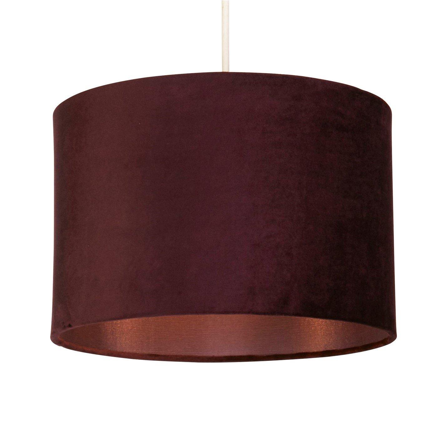 Plum - Lighting Collection - Calista Velvet Chocolate Ceiling Shade - 4