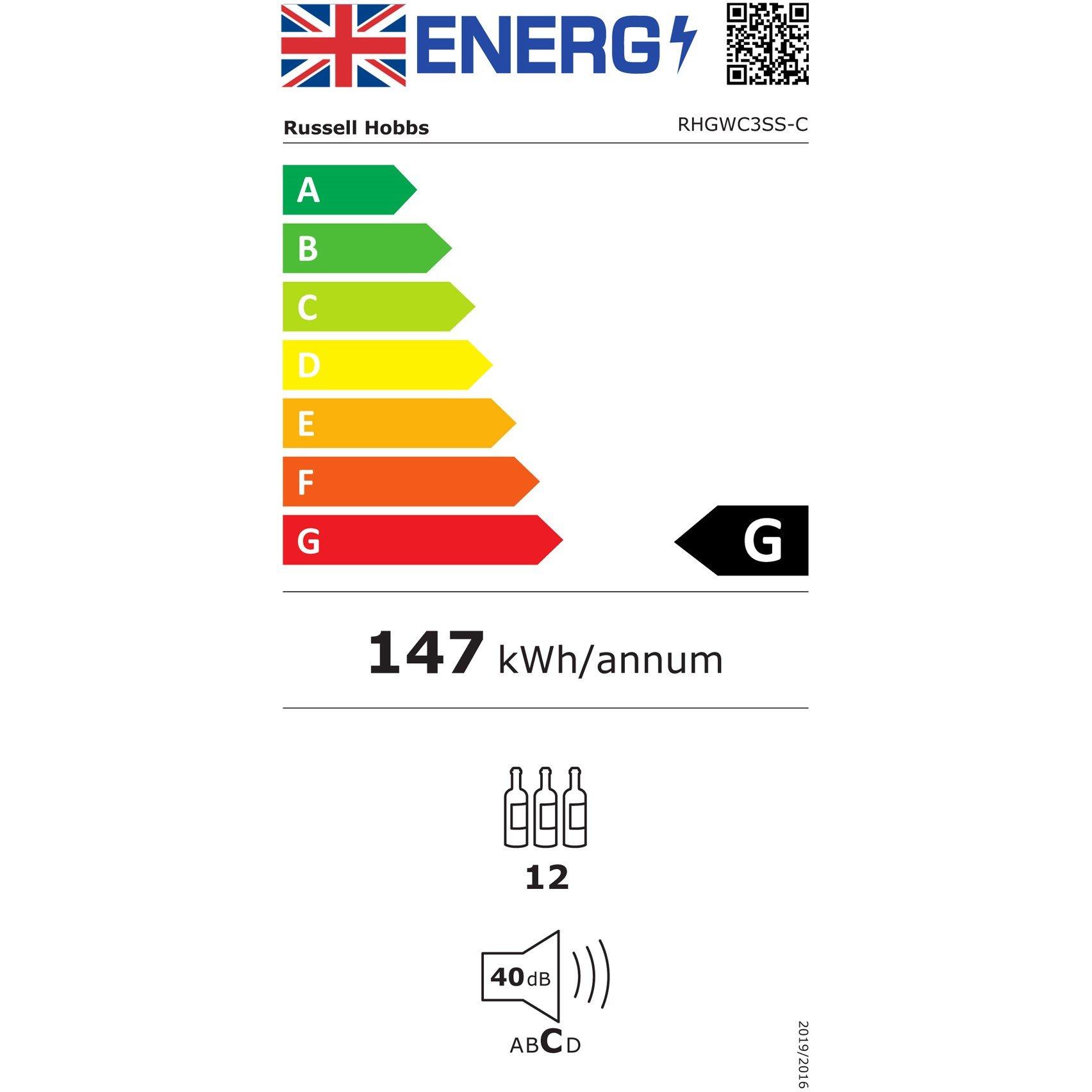 Stainless Steel - Russell Hobbs - RHGWC3SS-C Stainless Steel Drinks & Wine Cooler - 9