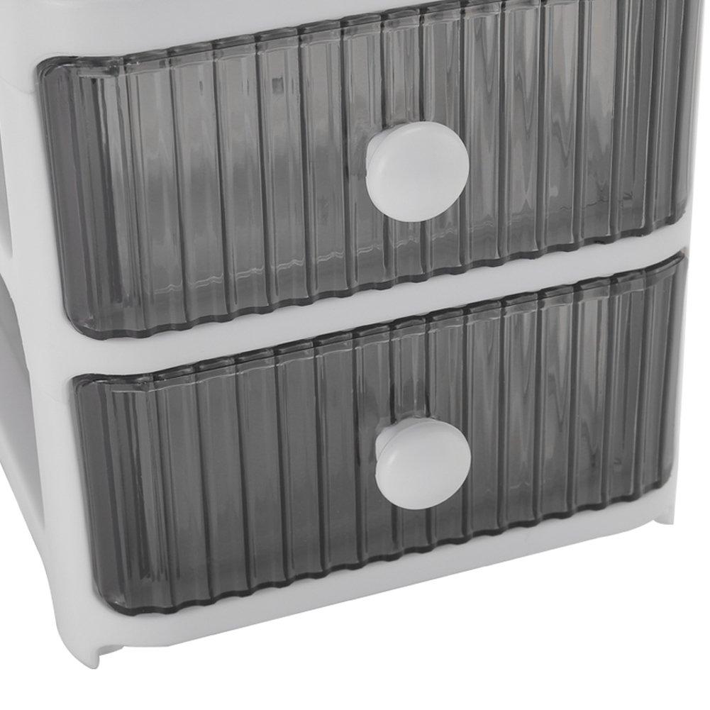 White - LIFE IDEAS - 2pcs 4-Drawer Desktop Organizer - 4