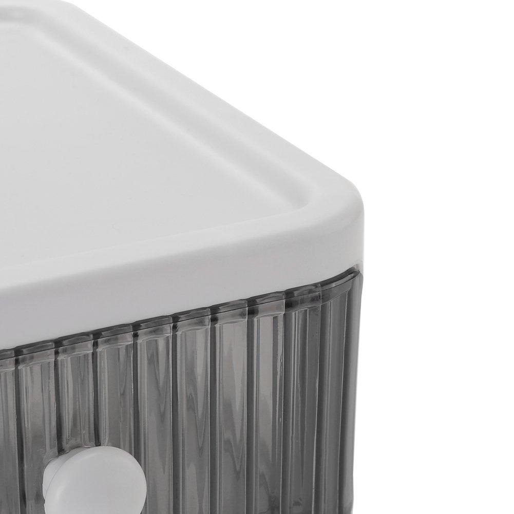 White - LIFE IDEAS - 2pcs 4-Drawer Desktop Organizer - 6