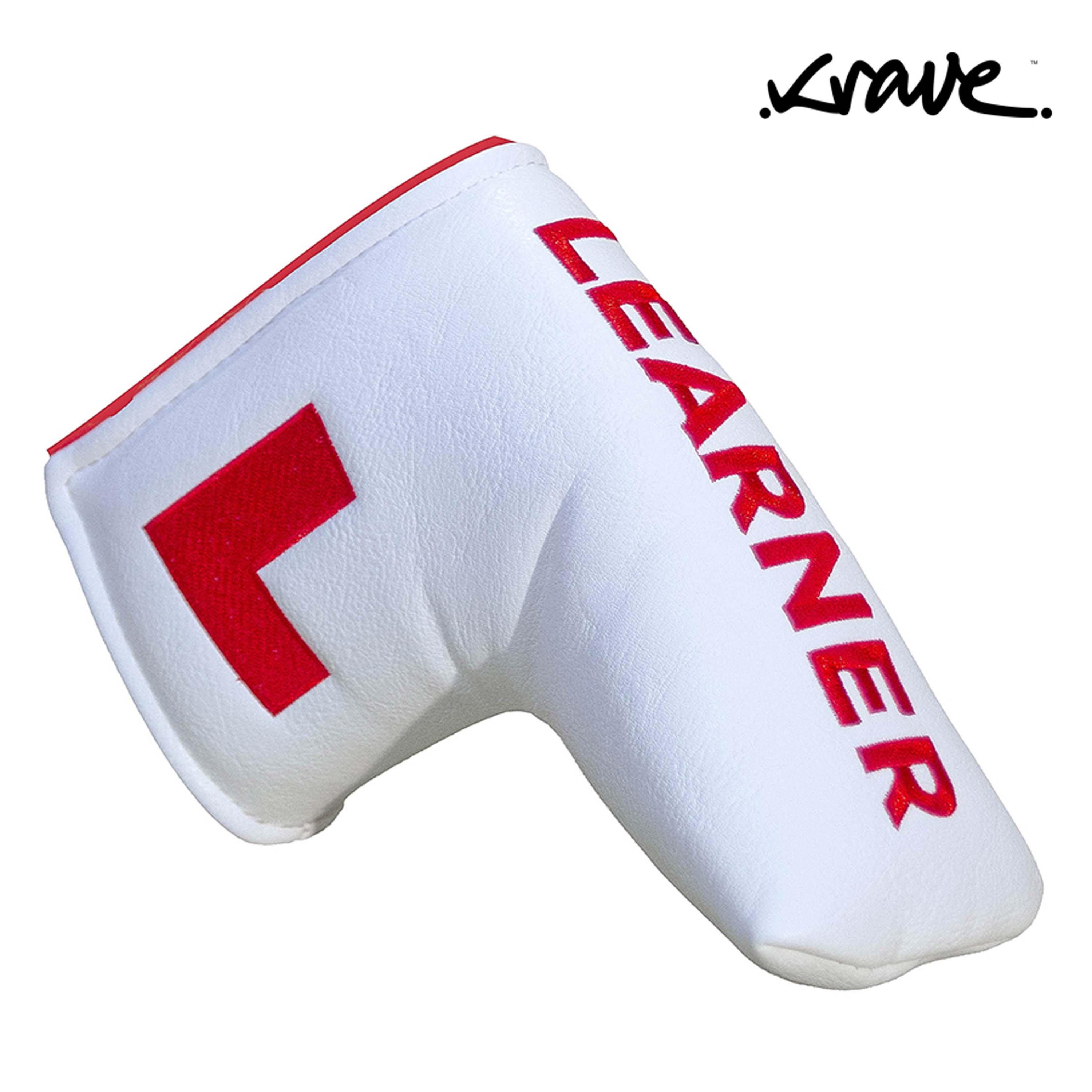 Krave  Learner Headcover - White/Red - Driver