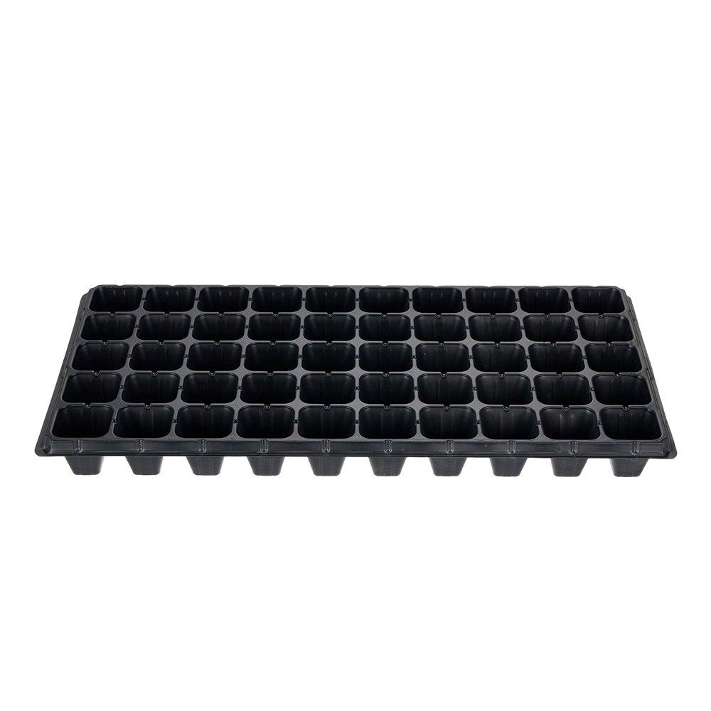 Grey - LIFE IDEAS - 2x 10pcs Thick Durable 50 Cell Seedling Tray - 6