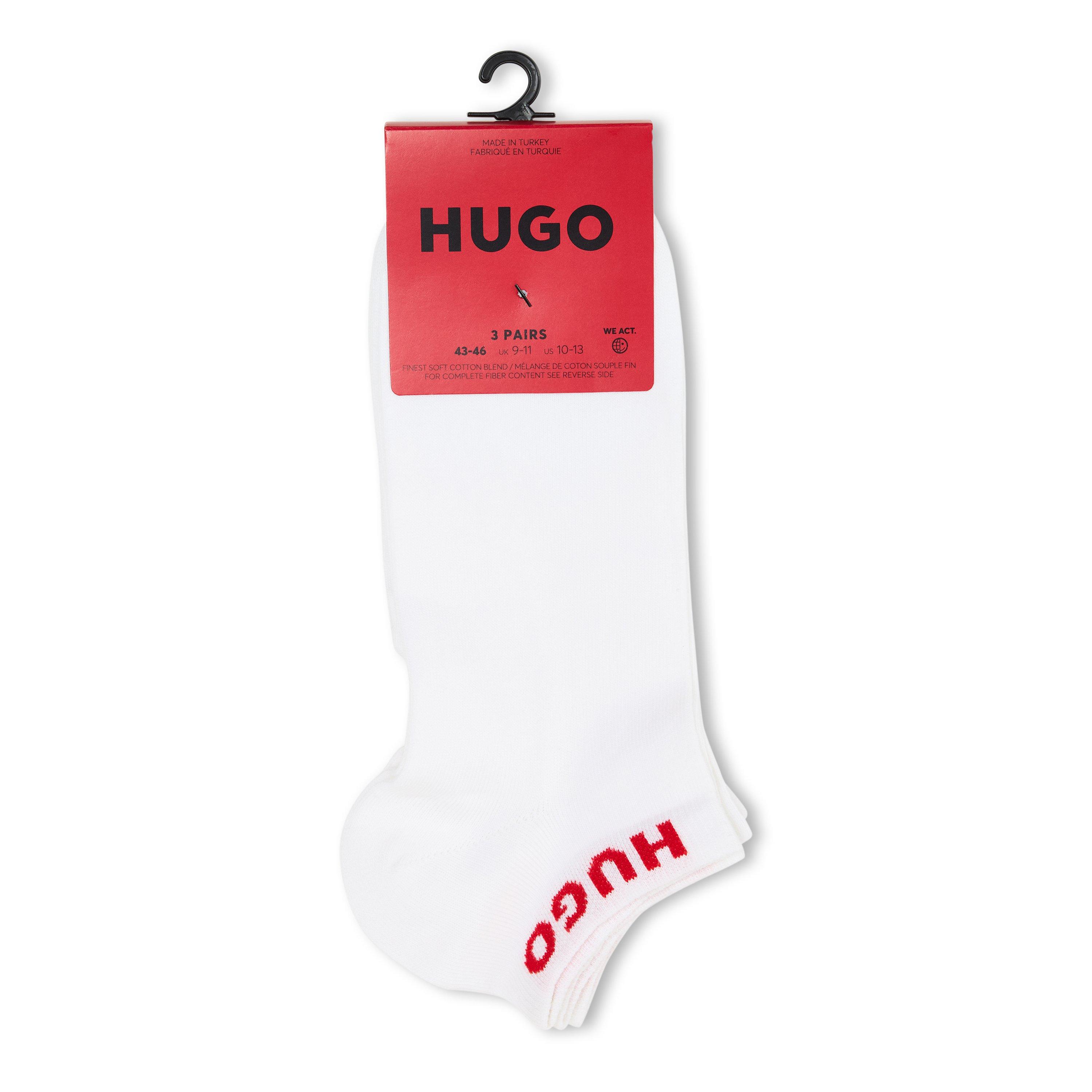 White - Hugo - Men's Trainer Ankle Socks - 2