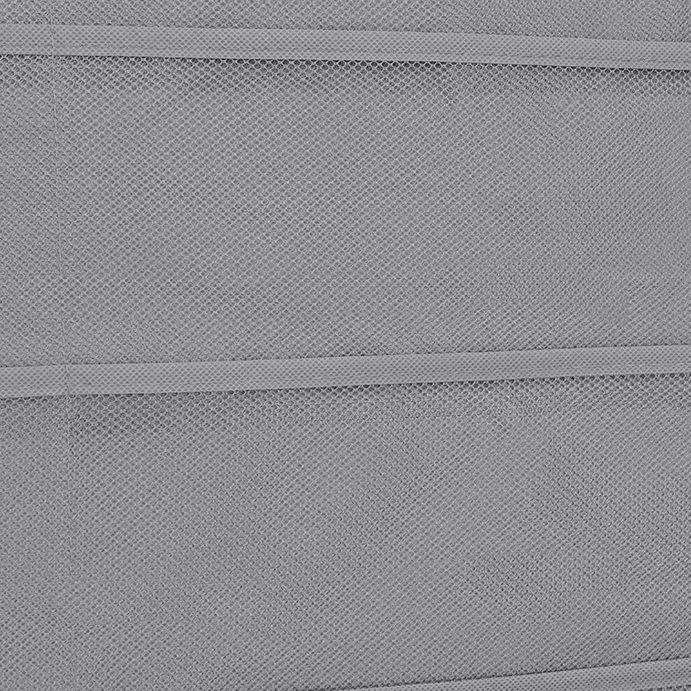 Grey - LIFE IDEAS - 4pcs Versatile Double-Sided Fabric Hanging Storage - 8