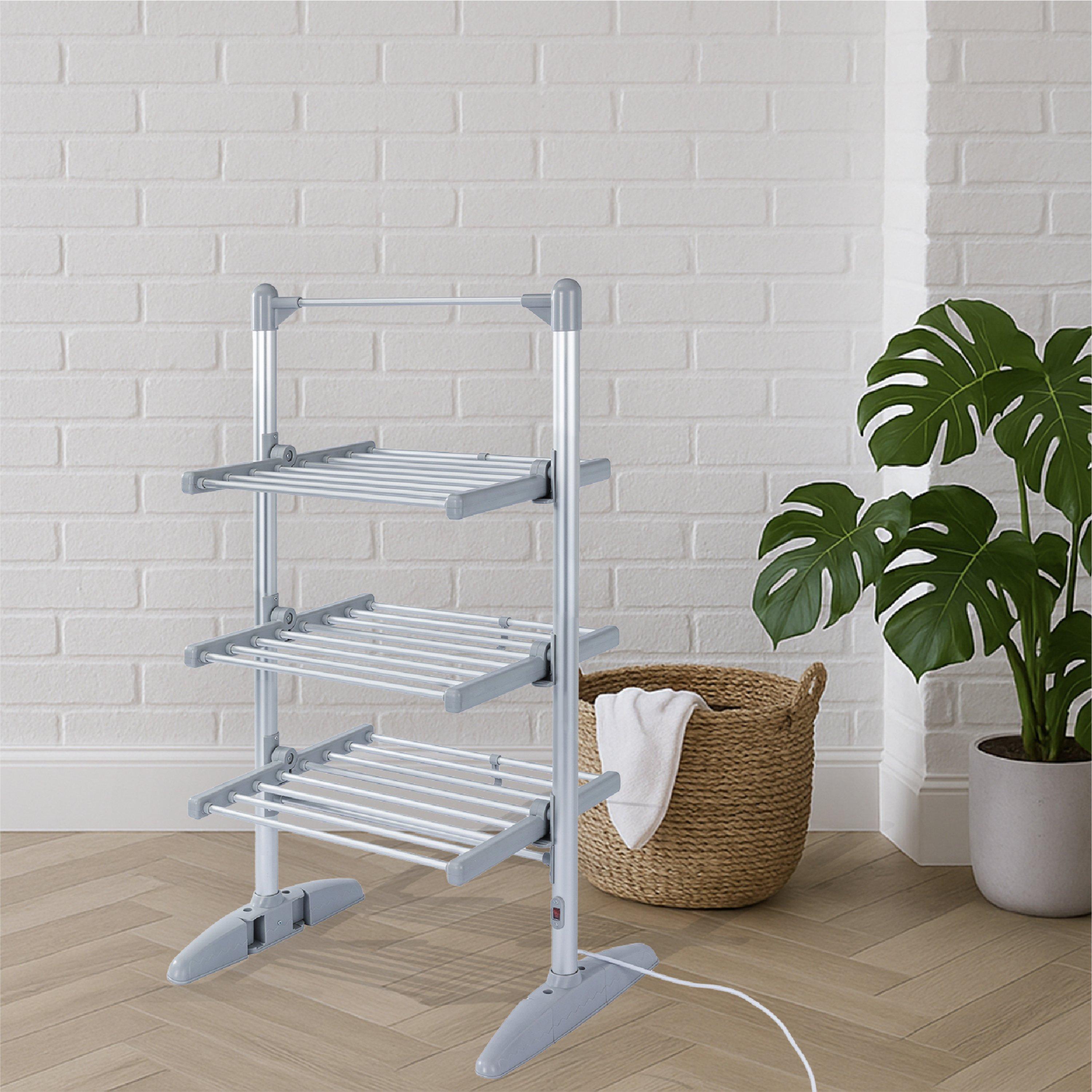 White - Rediffusion - Ultra Compact Heated Clothes Airer Wit - 12