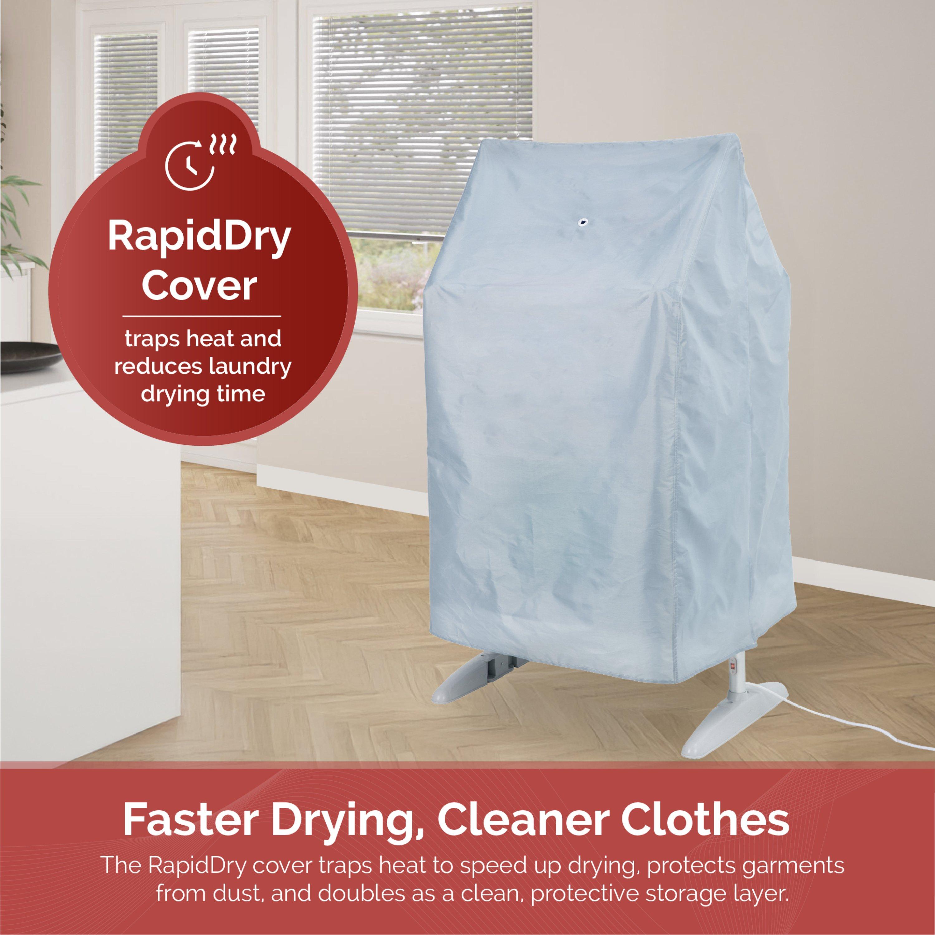White - Rediffusion - Ultra Compact Heated Clothes Airer Wit - 4