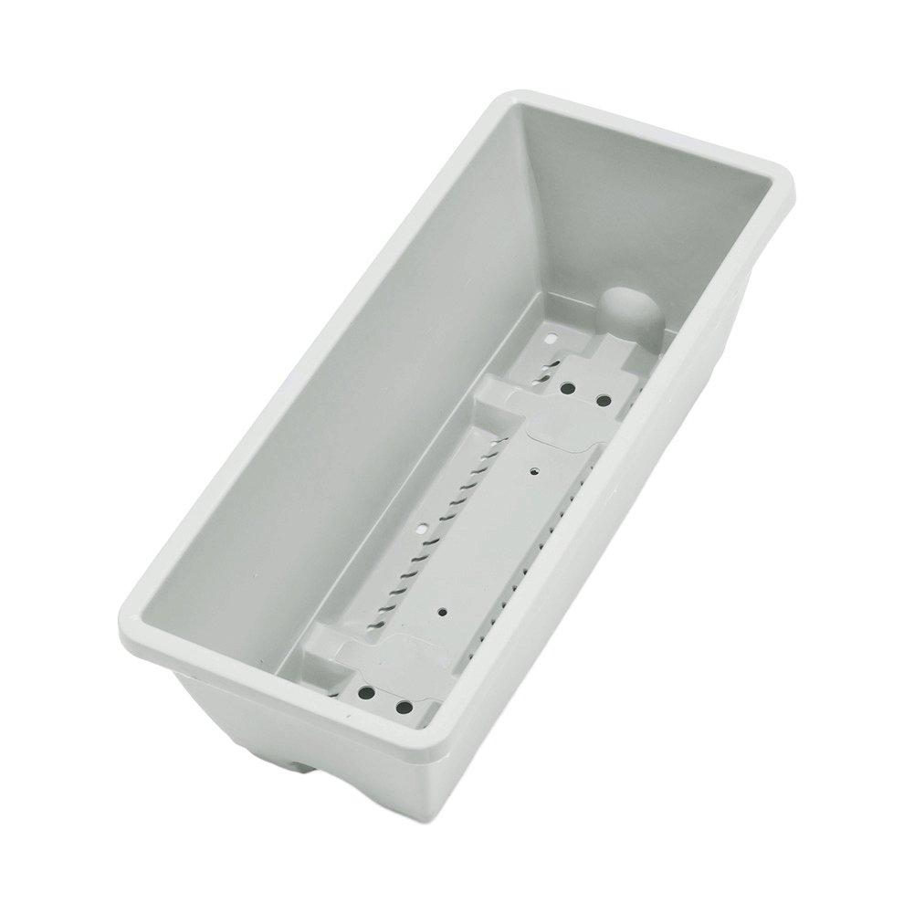 Grey-White - LIFE IDEAS - 10pcs Rectangle Garden Planter Set - 4