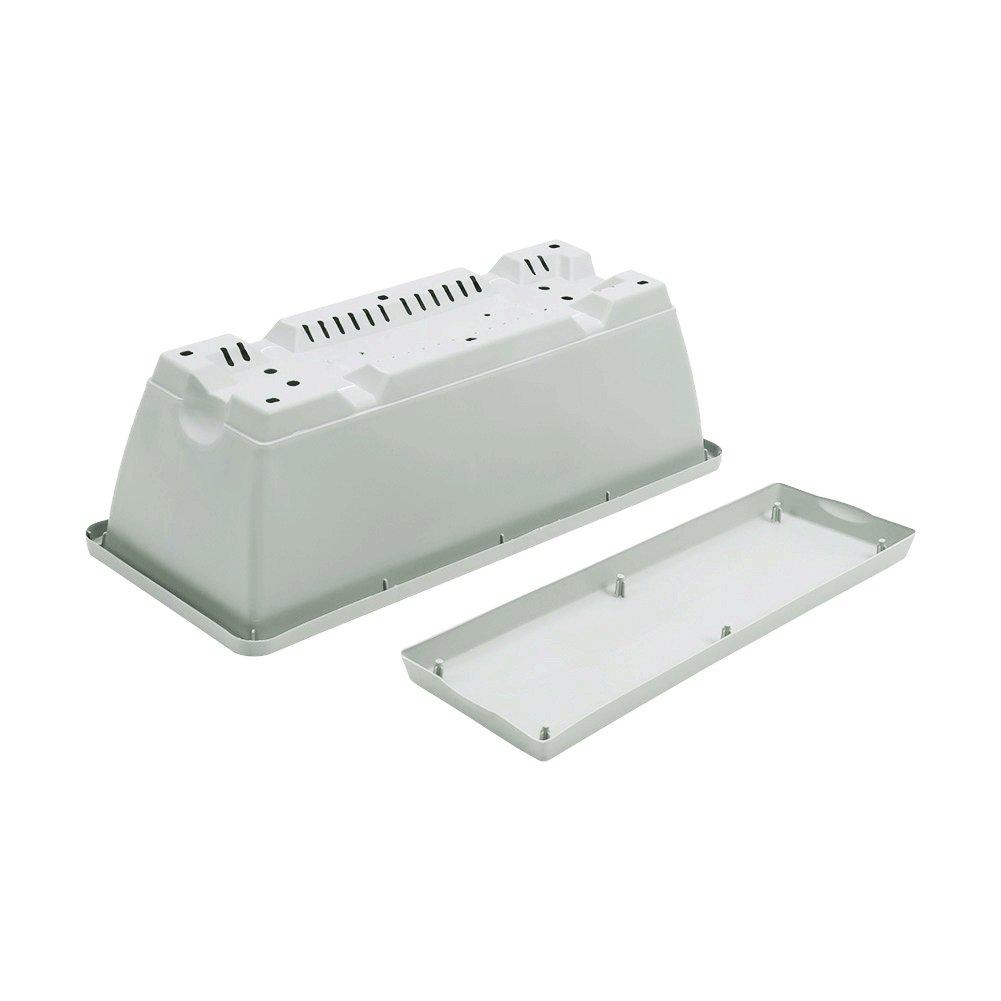 Grey-White - LIFE IDEAS - 10pcs Rectangle Garden Planter Set - 7