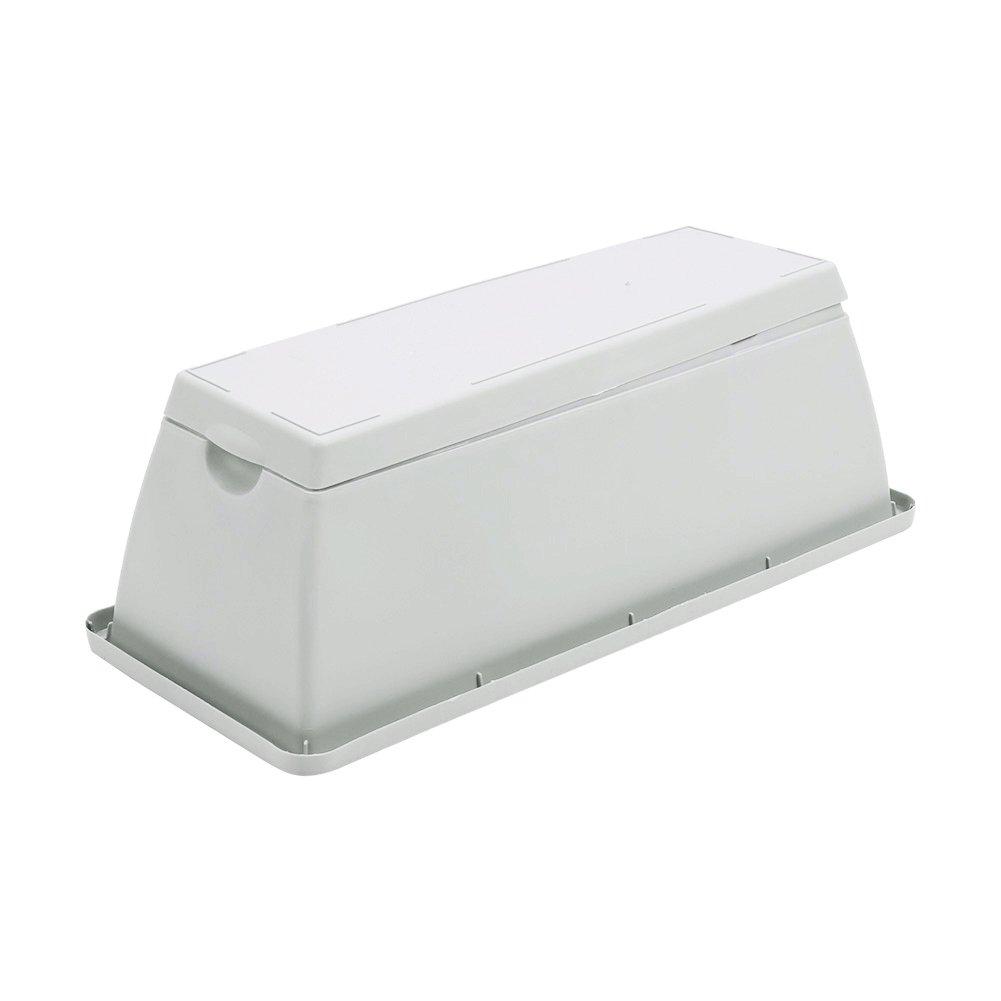 Grey-White - LIFE IDEAS - 10pcs Rectangle Garden Planter Set - 8