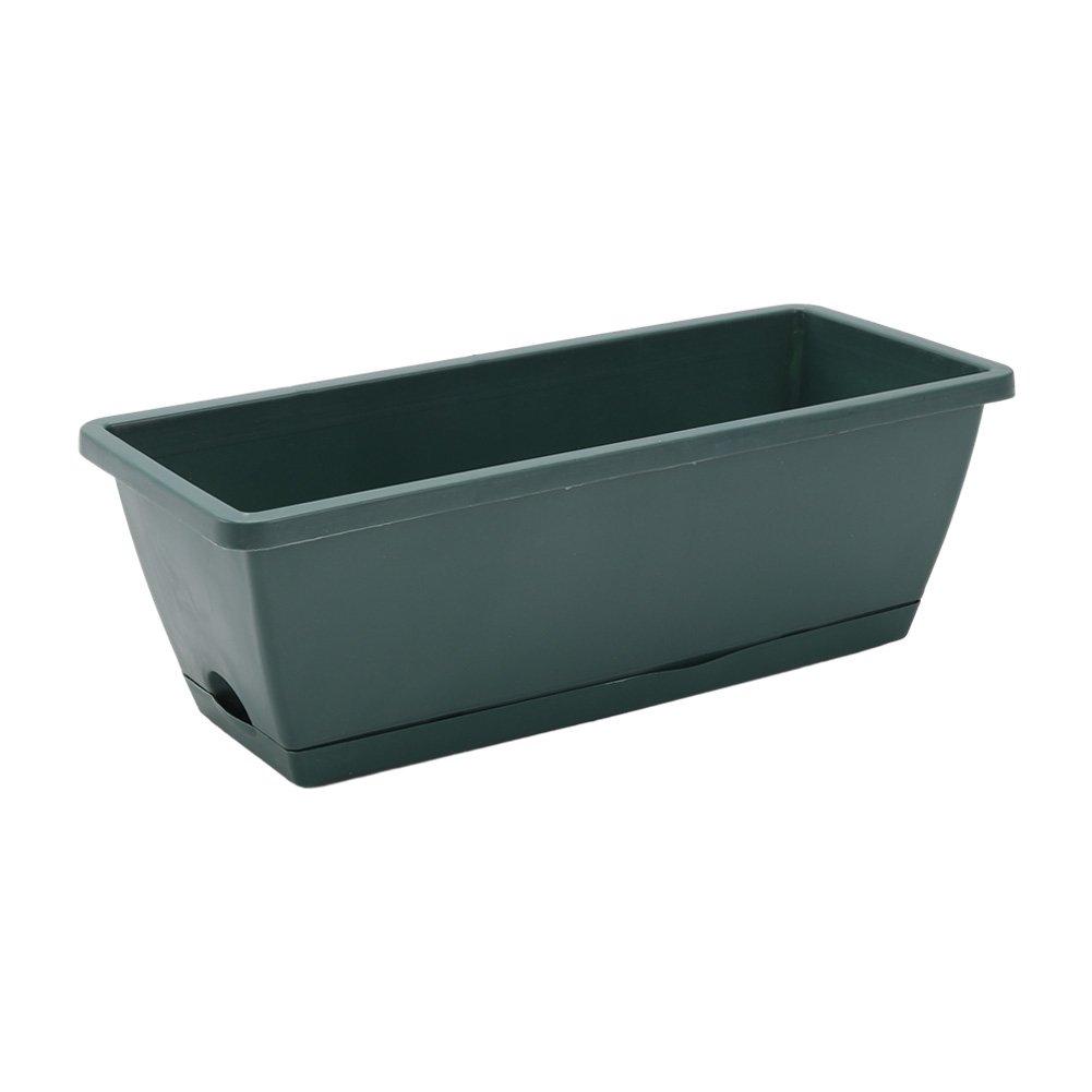 Dark Green - LIFE IDEAS - 10pcs Rectangle Garden Planter Set - 6