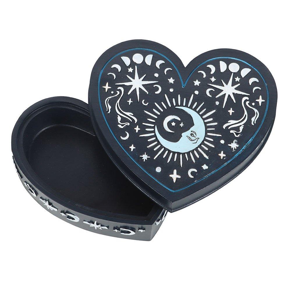 Blue - Something Different - Blue Moon Heart Trinket Box - 2