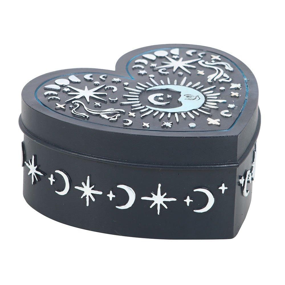 Blue - Something Different - Blue Moon Heart Trinket Box - 3