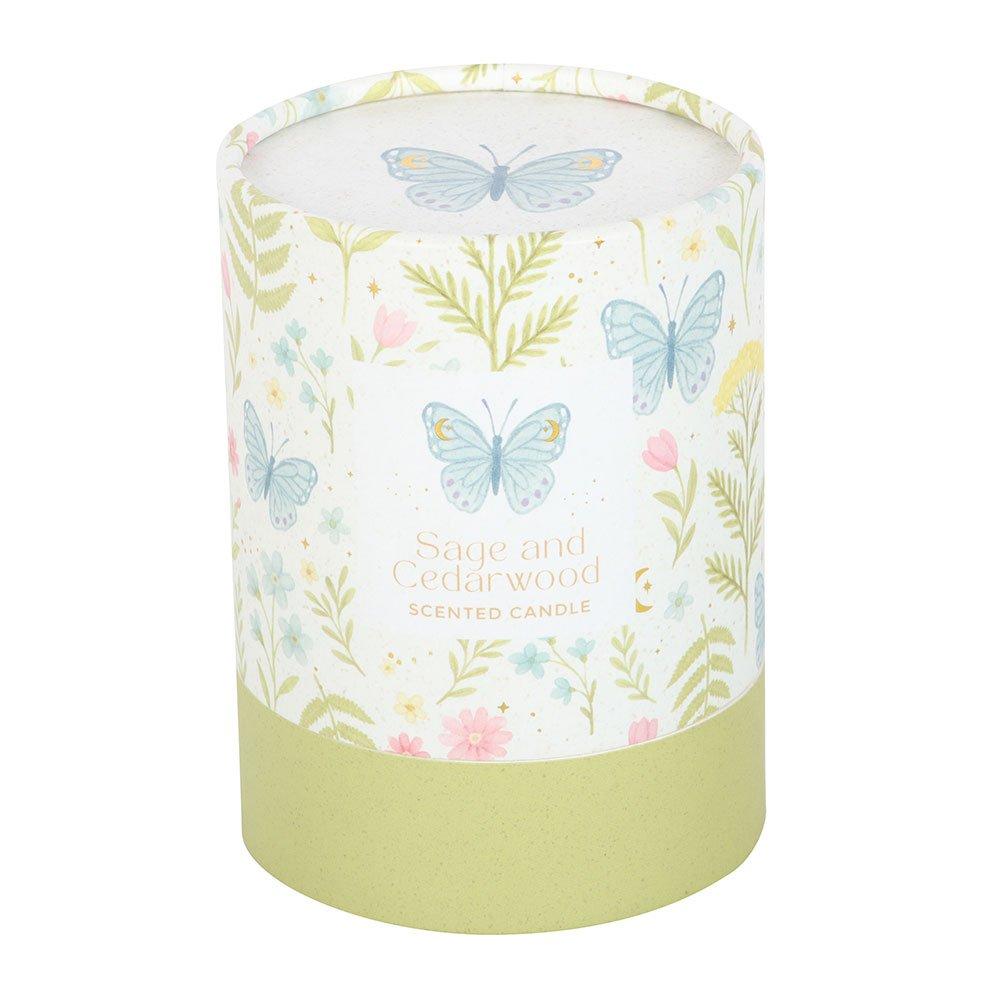 White - Something Different - Luna Bloom Butterfly Sage and Cedarwood Candle - 4