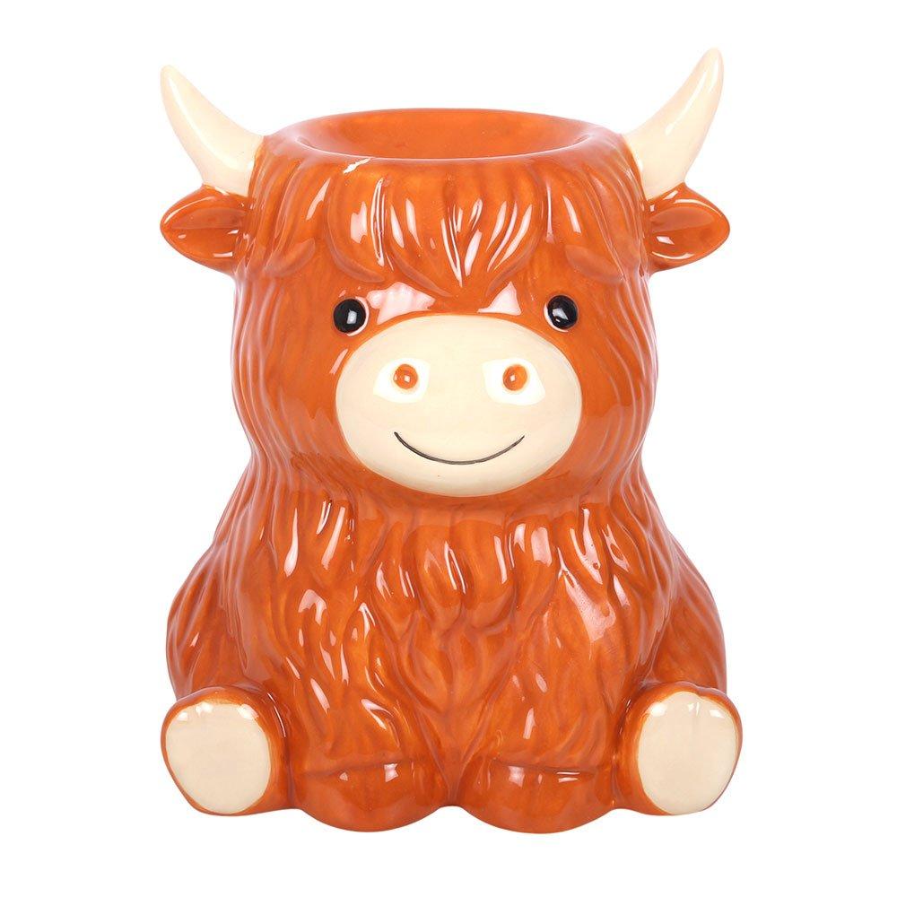 Brown - Something Different - Highland Cow Oil Burner and Wax Warmer - 2