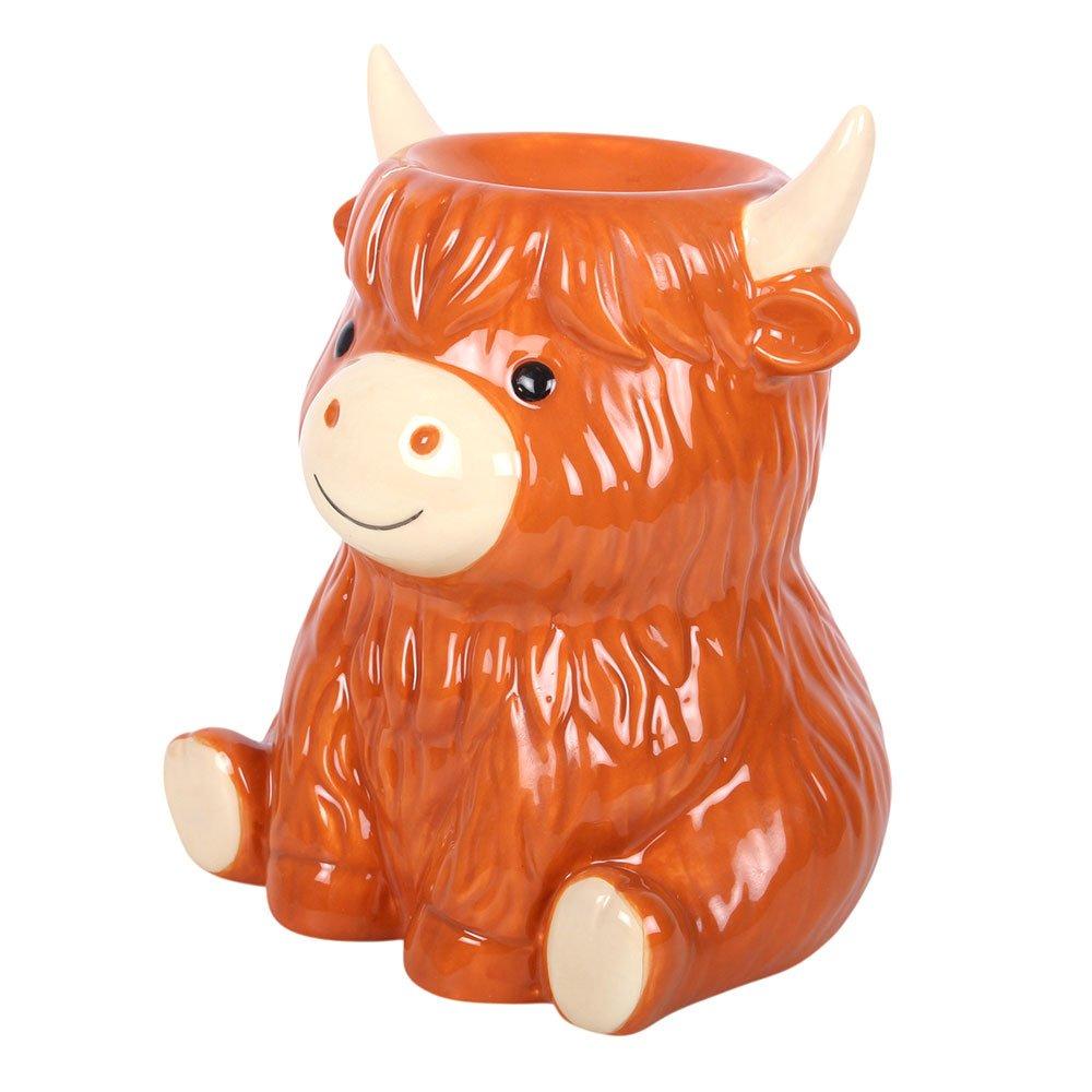 Brown - Something Different - Highland Cow Oil Burner and Wax Warmer - 4