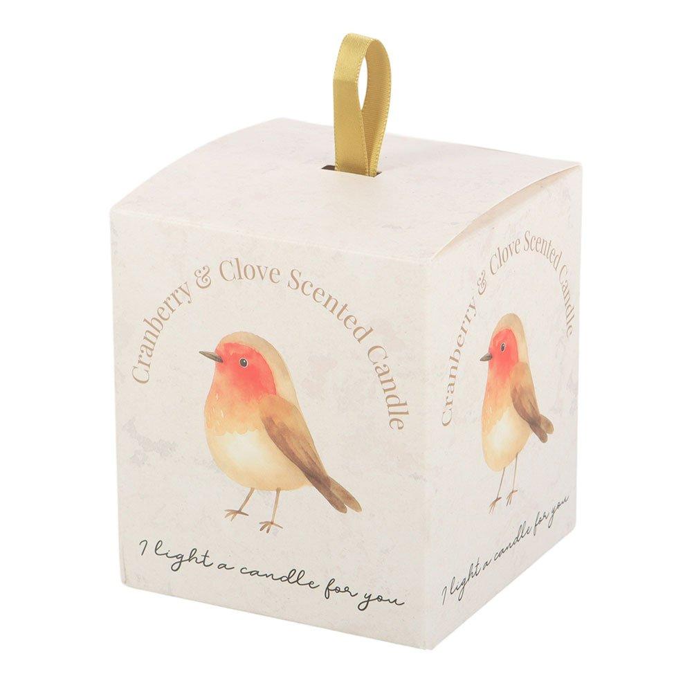 White - Something Different - Robin Remembrance Cranberry & Clove Candle - 4