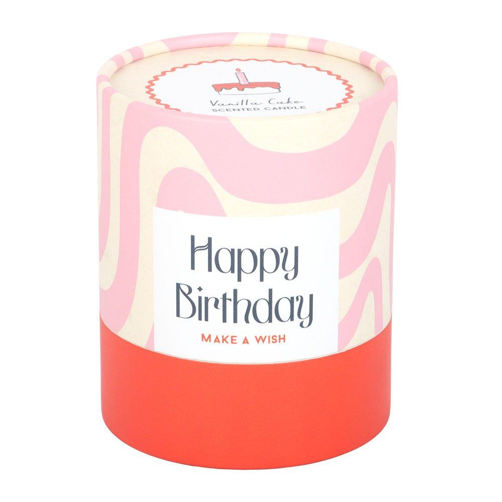 White - Something Different - Happy Birthday Vanilla Cake Candle - 3