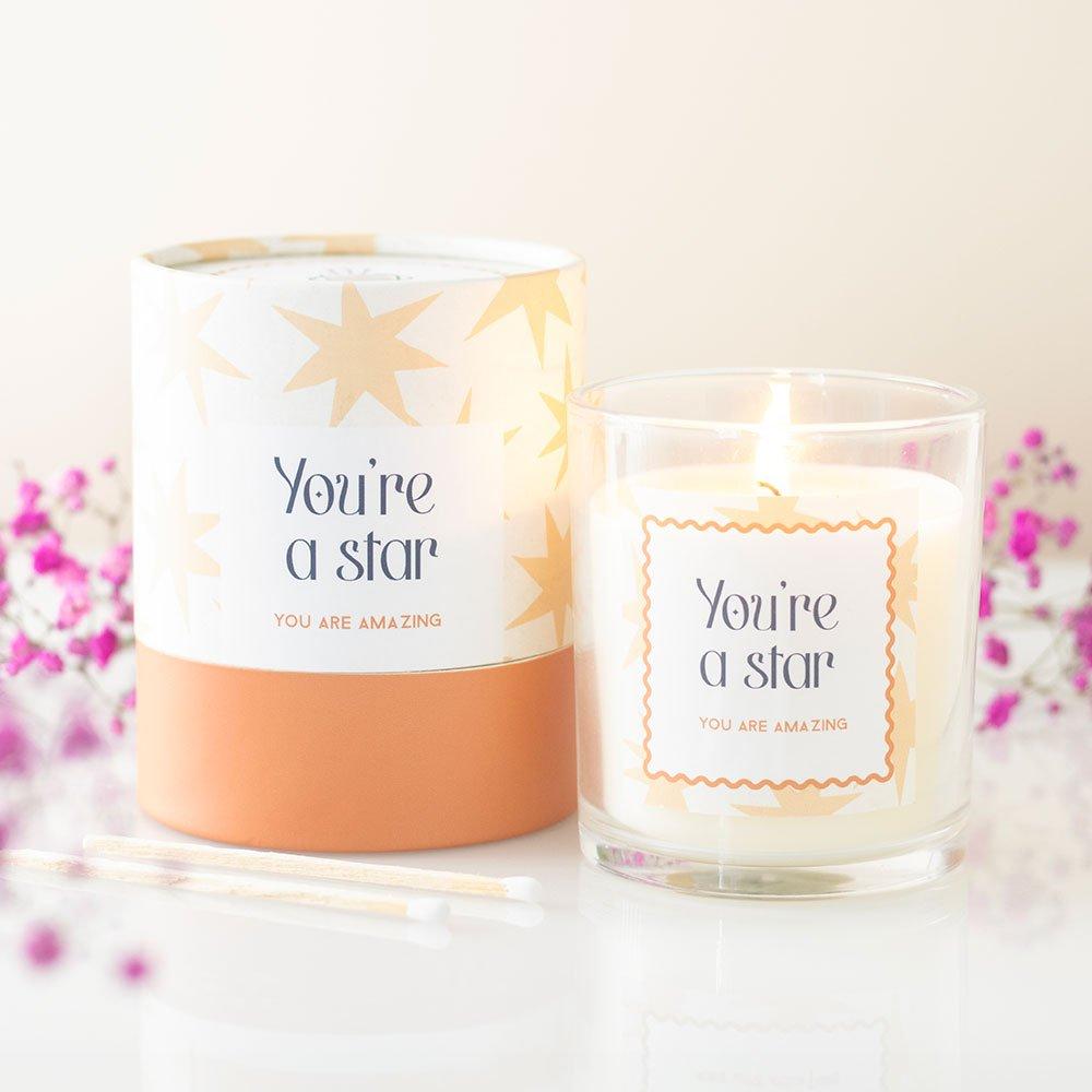 White - Something Different - Youre a Star Salted Caramel Candle - 1