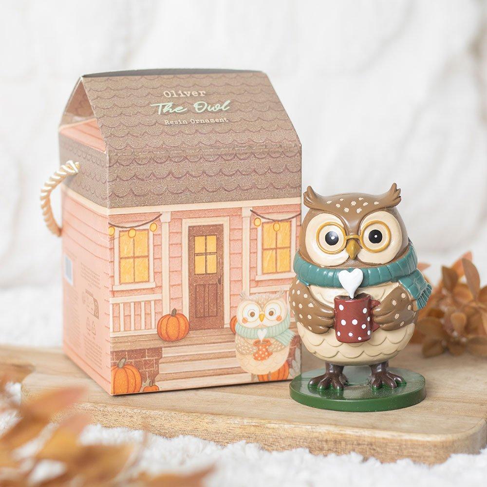 Brown - Something Different - Oliver Owl Ornament - 1