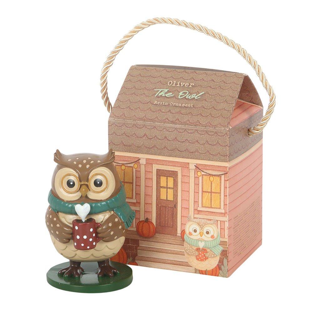 Brown - Something Different - Oliver Owl Ornament - 2