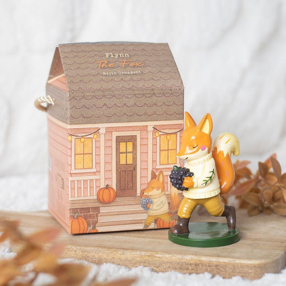 Orange - Something Different - Flynn Fox Ornament - 1