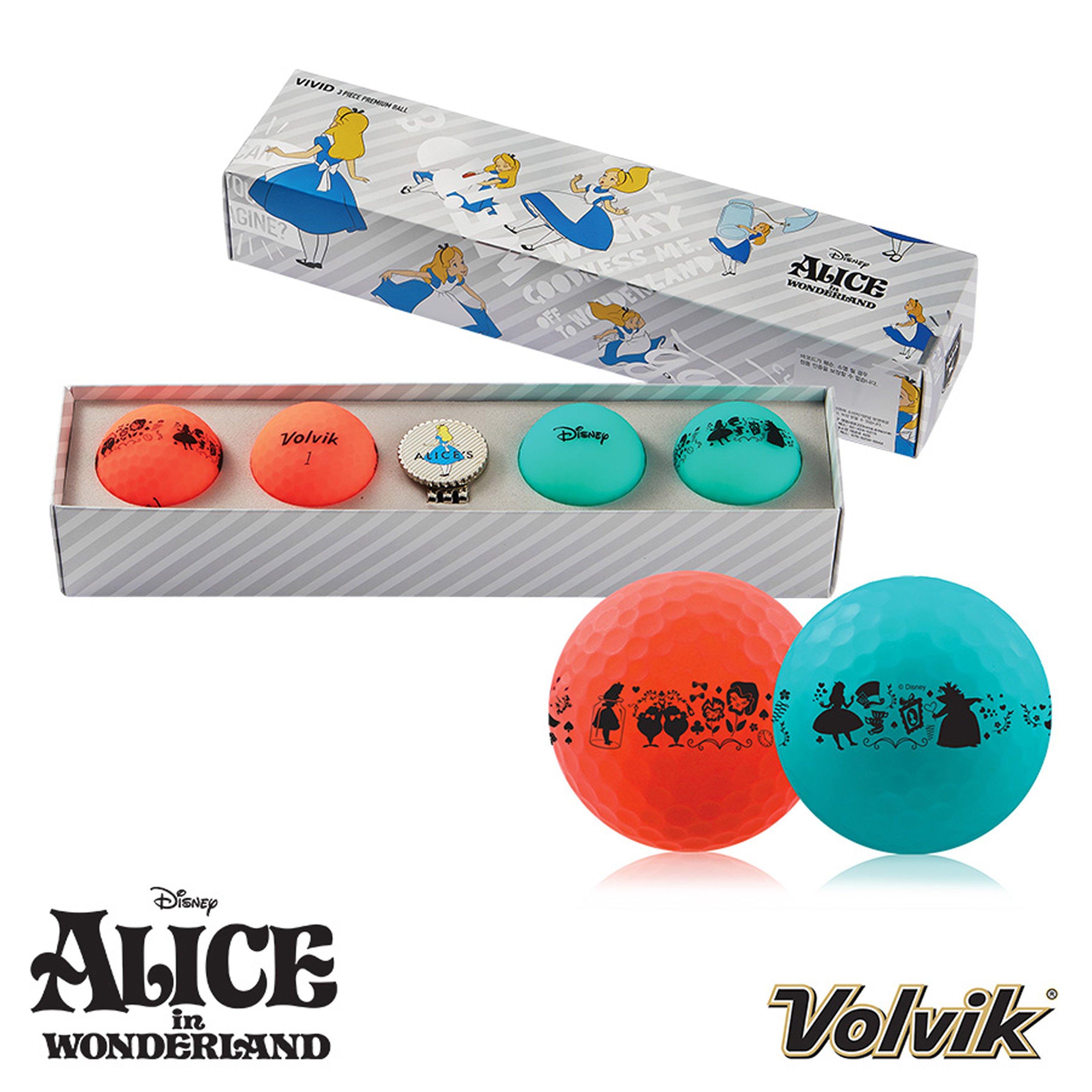 Alice In Wonder - Volvik - Volvik Solice Disney Golf Balls
