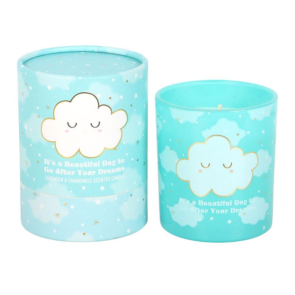 Blue - Something Different - Cloud Print Lavender & Chamomile Candle - 2