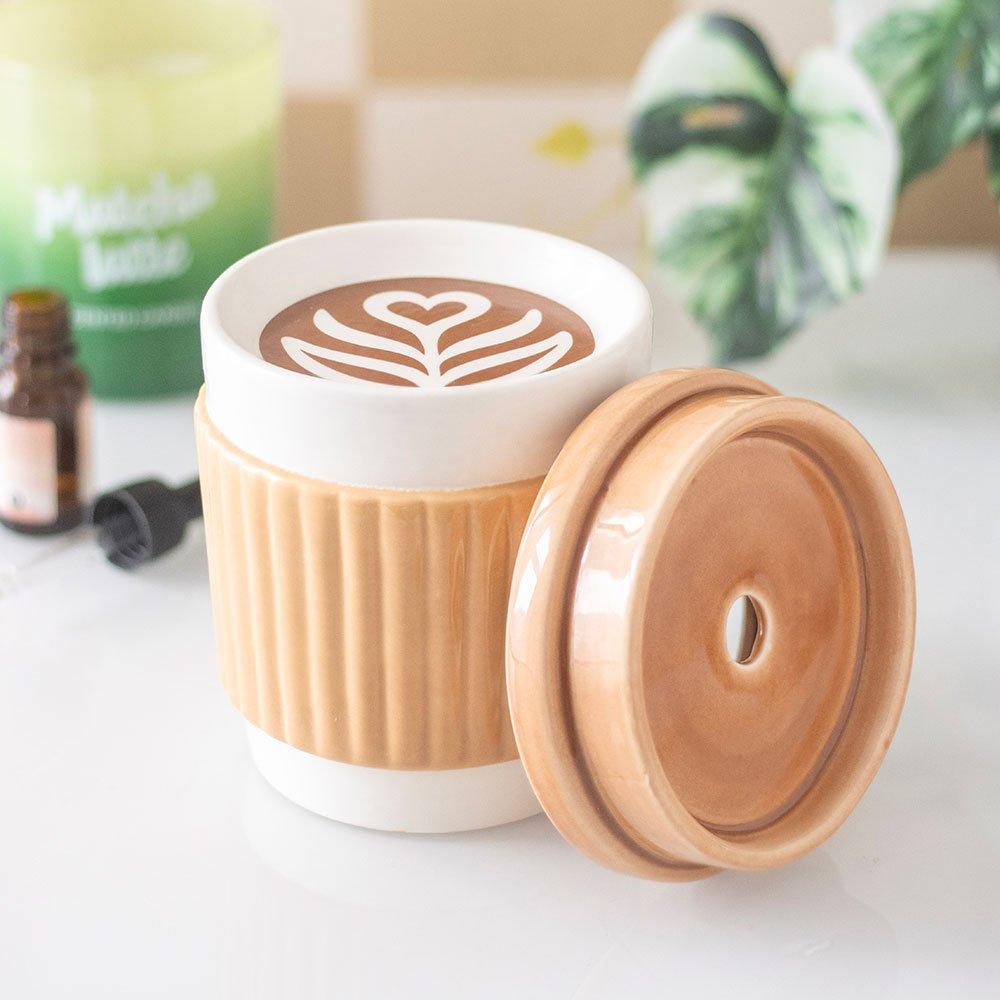 Brown - Something Different - Coffee Cup Oil Burner - 1